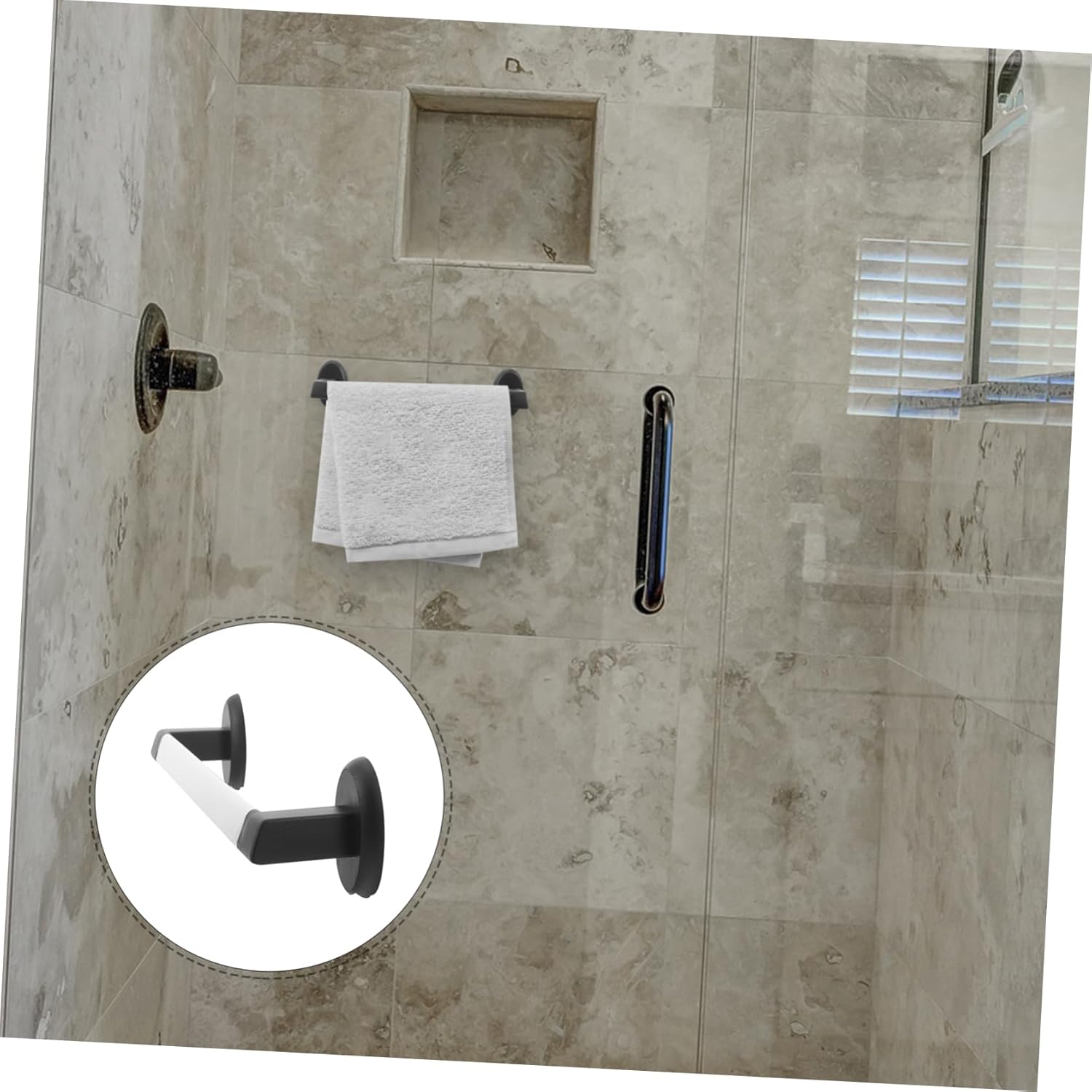 Ciieeo Wall Mounted Slipper Rack Towel Holder