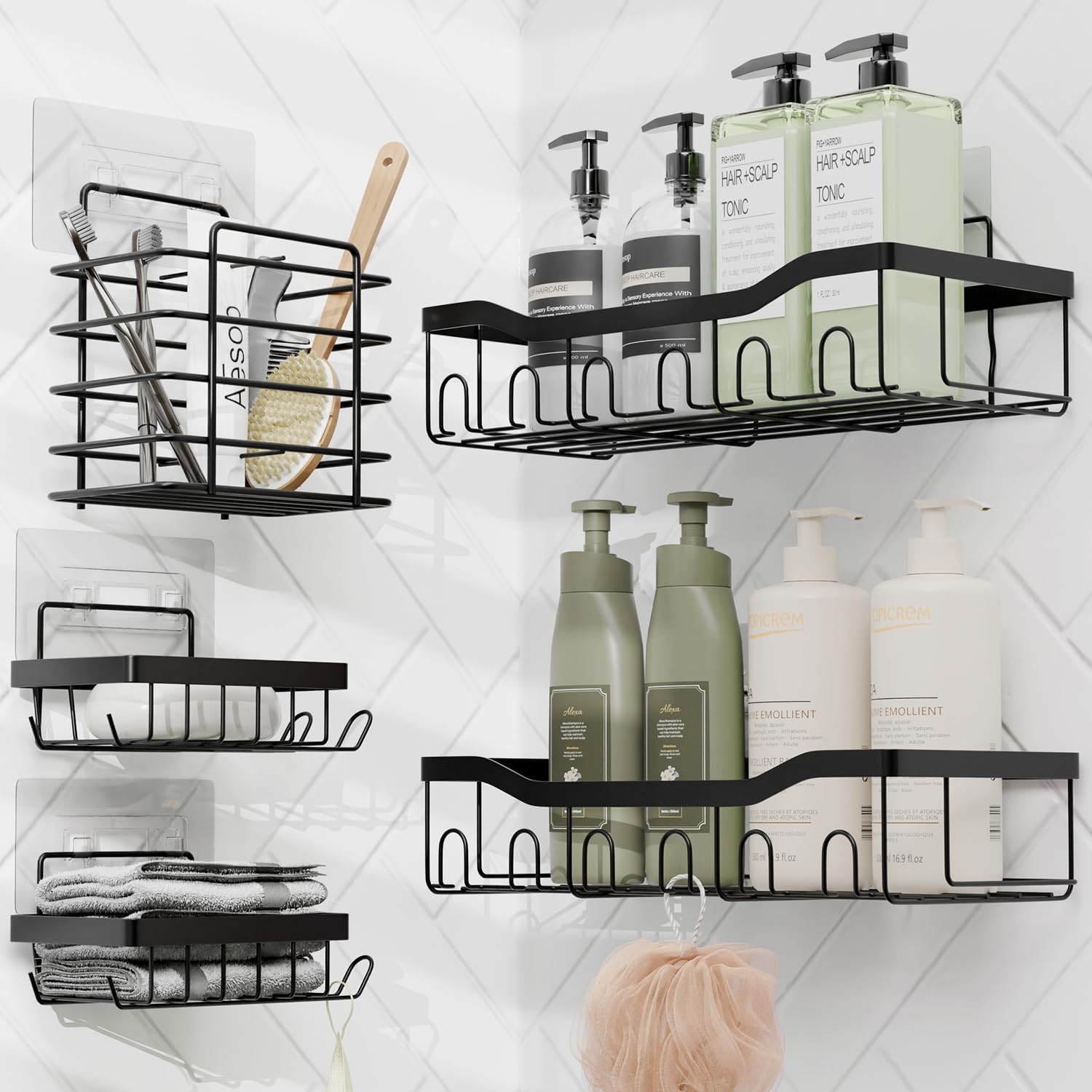 Clara Clark 27PC Hunter Green Bathroom Accessory Set