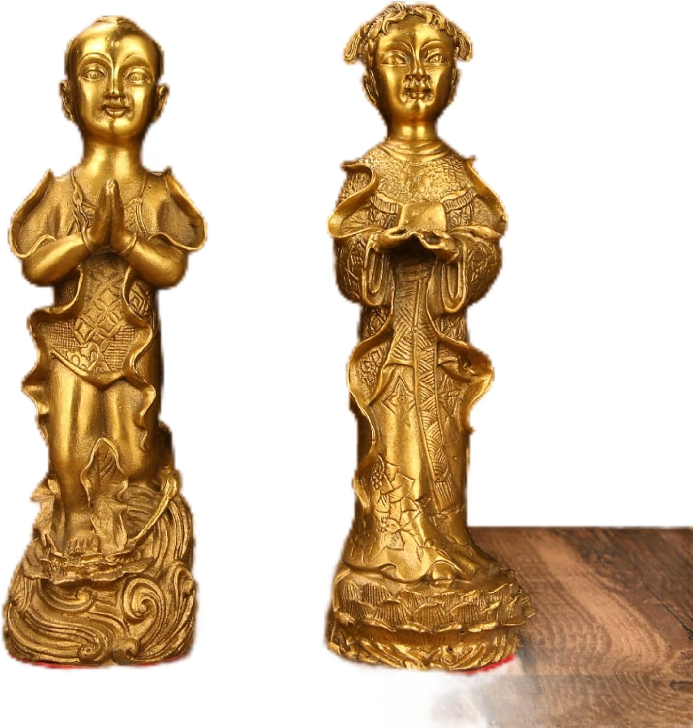 Usoway Brass Twin Figures for Home Decor