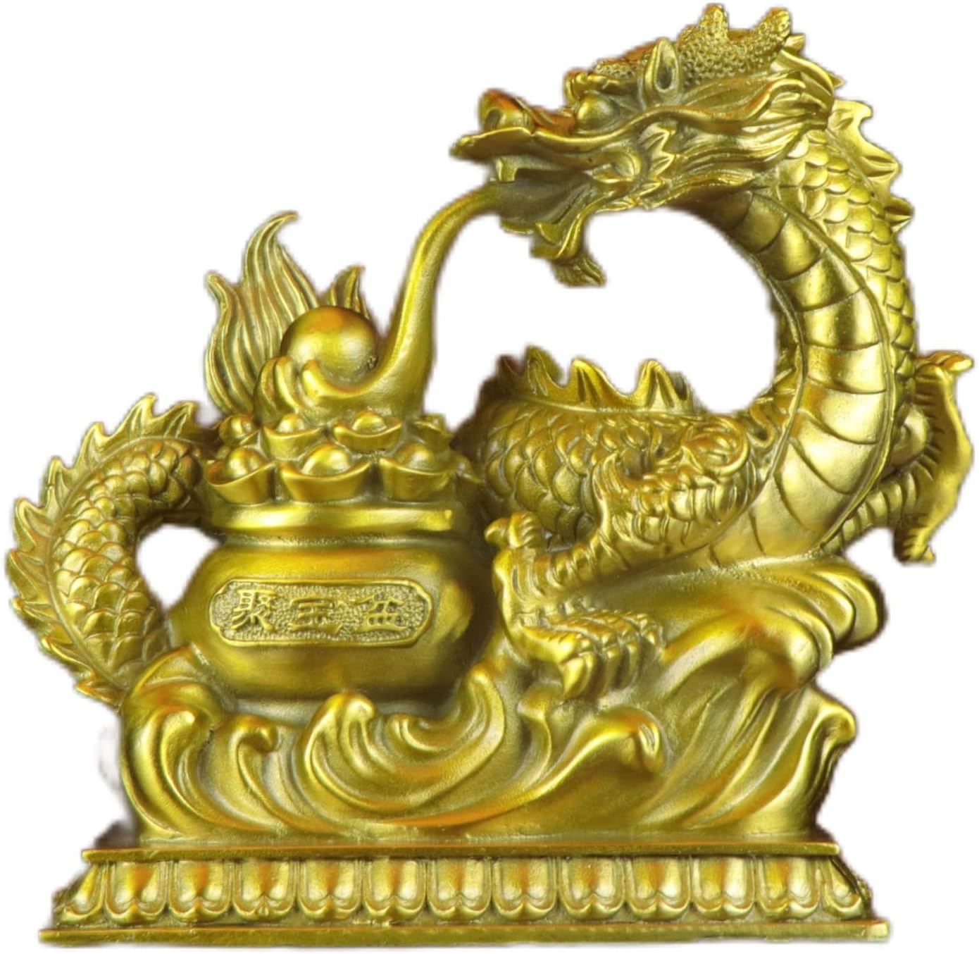 Usoway 185 x 10 x 185cm Copper Dragon Collectible Figurine