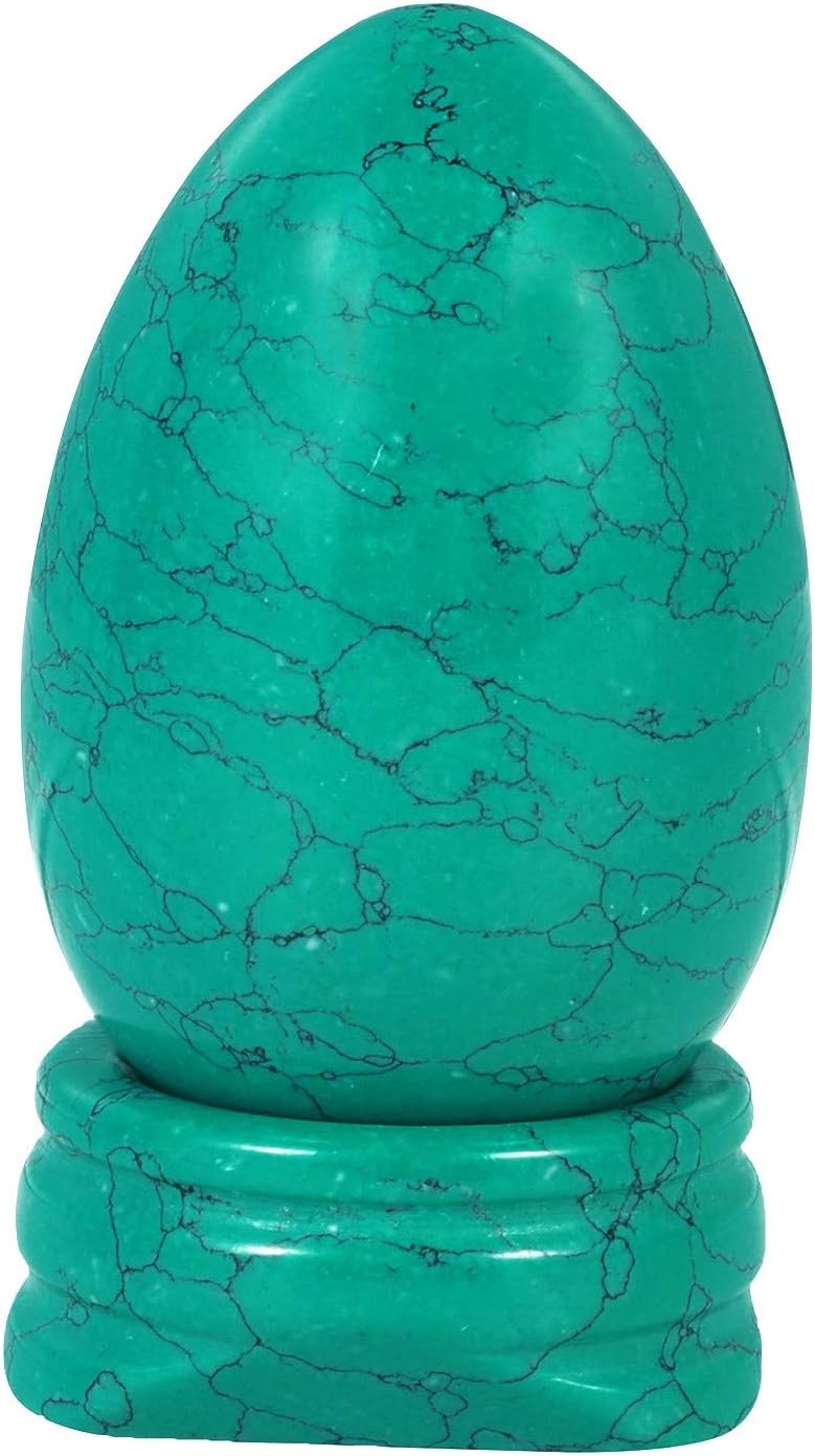 Amogeeli Healing Crystal Egg with Stone Stand 1