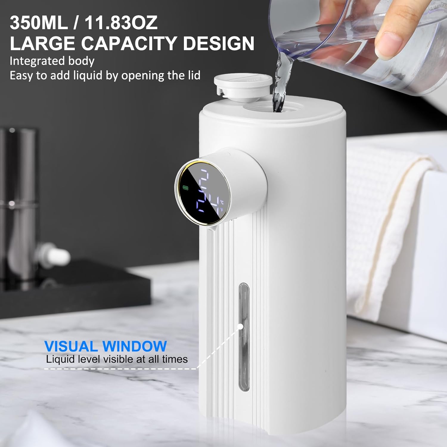 Blancel Smart Touchless Soap Dispenser with LCD Display