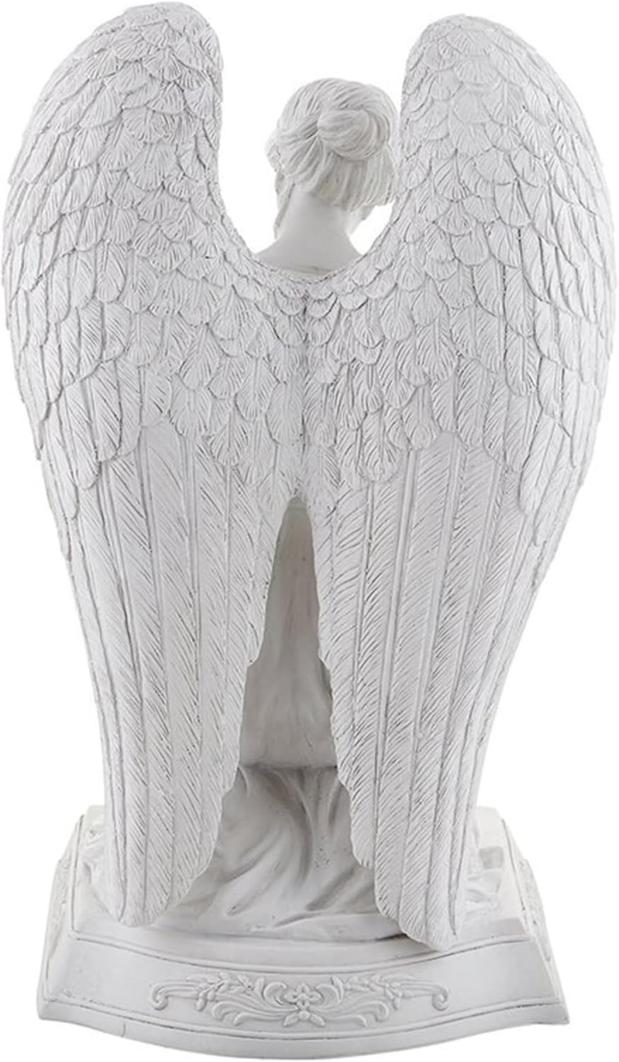 Garden Statue Kneeling Angel 20 Tall Stone-Resin Memorial