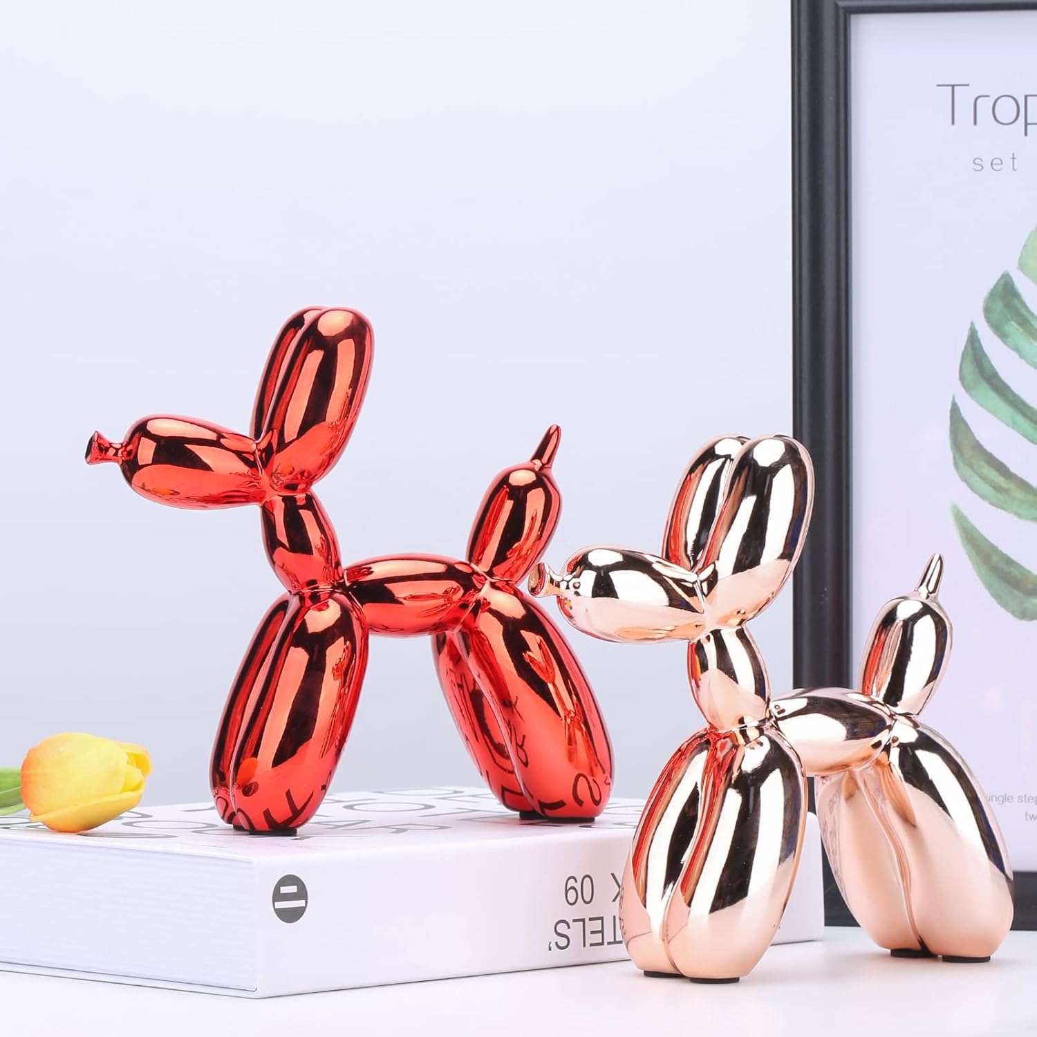 Balloon Dog Sculpture Modern Home Decor Statues