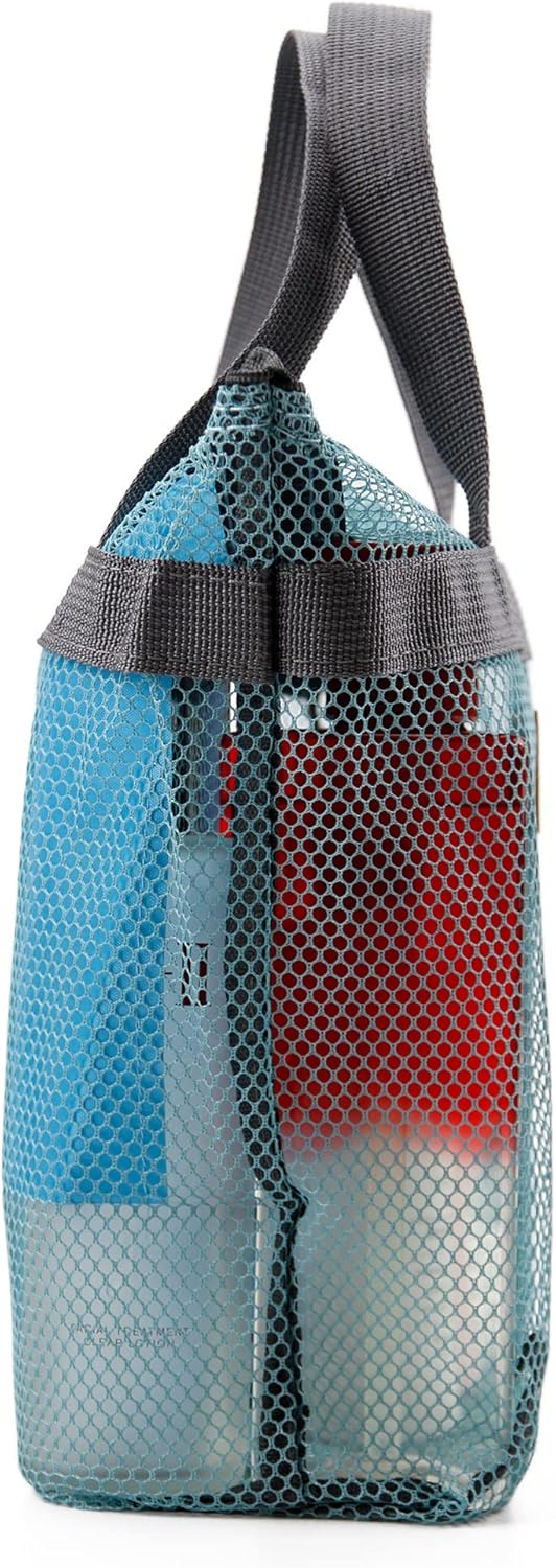 TOPASION Mesh Shower Caddy Bag for Travel and Gym