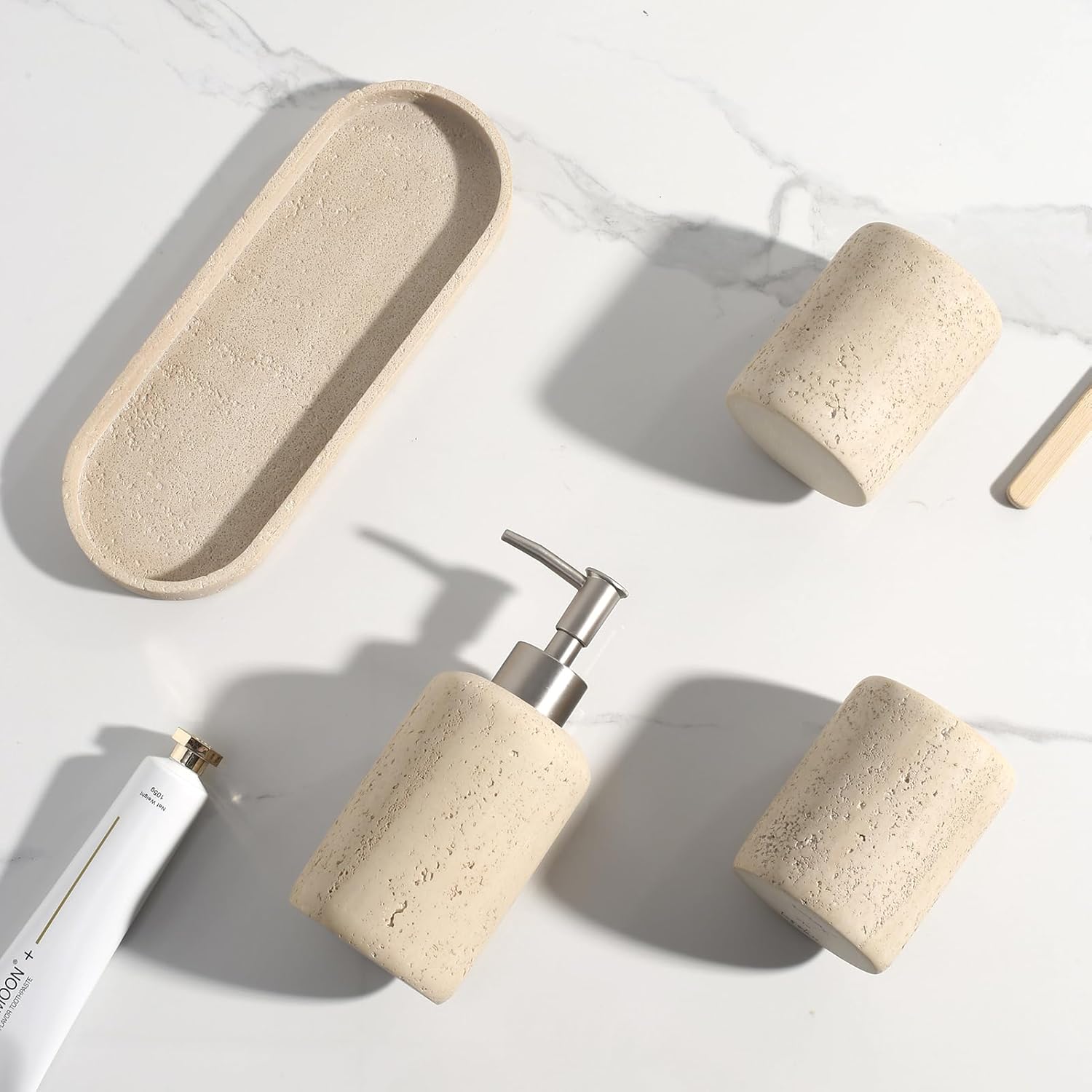 Haocoott 5PCS Modern Bathroom Accessories Set
