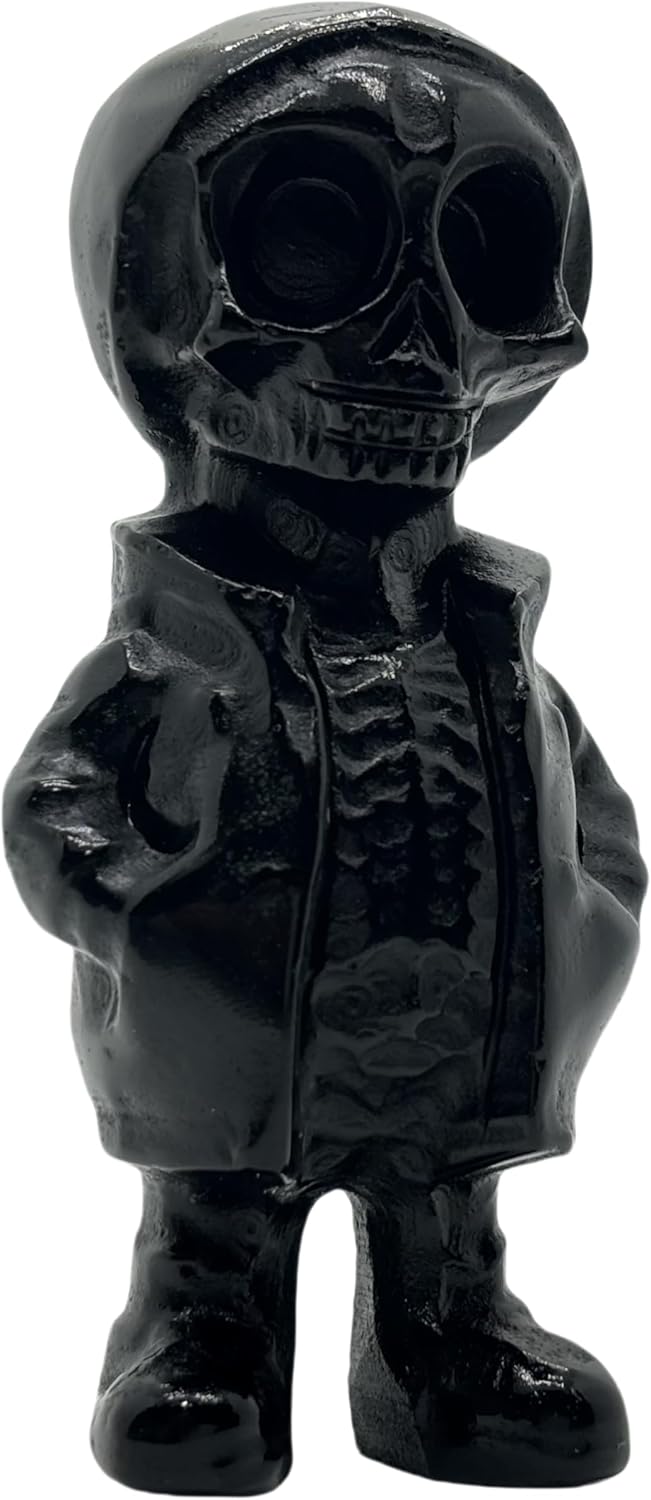 Obsidian Halloween Skull Crystal Figurine 1