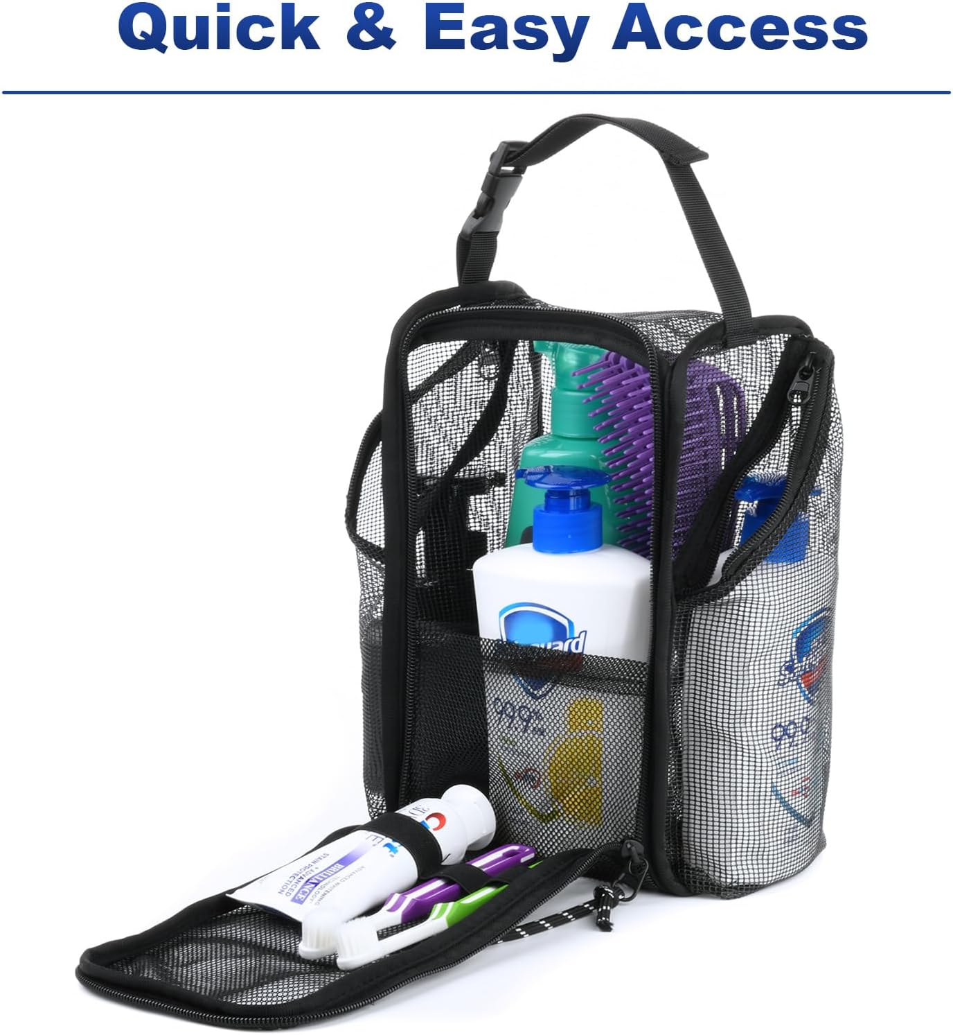 Cosmos Mesh Shower Caddy Portable Toiletry Bag