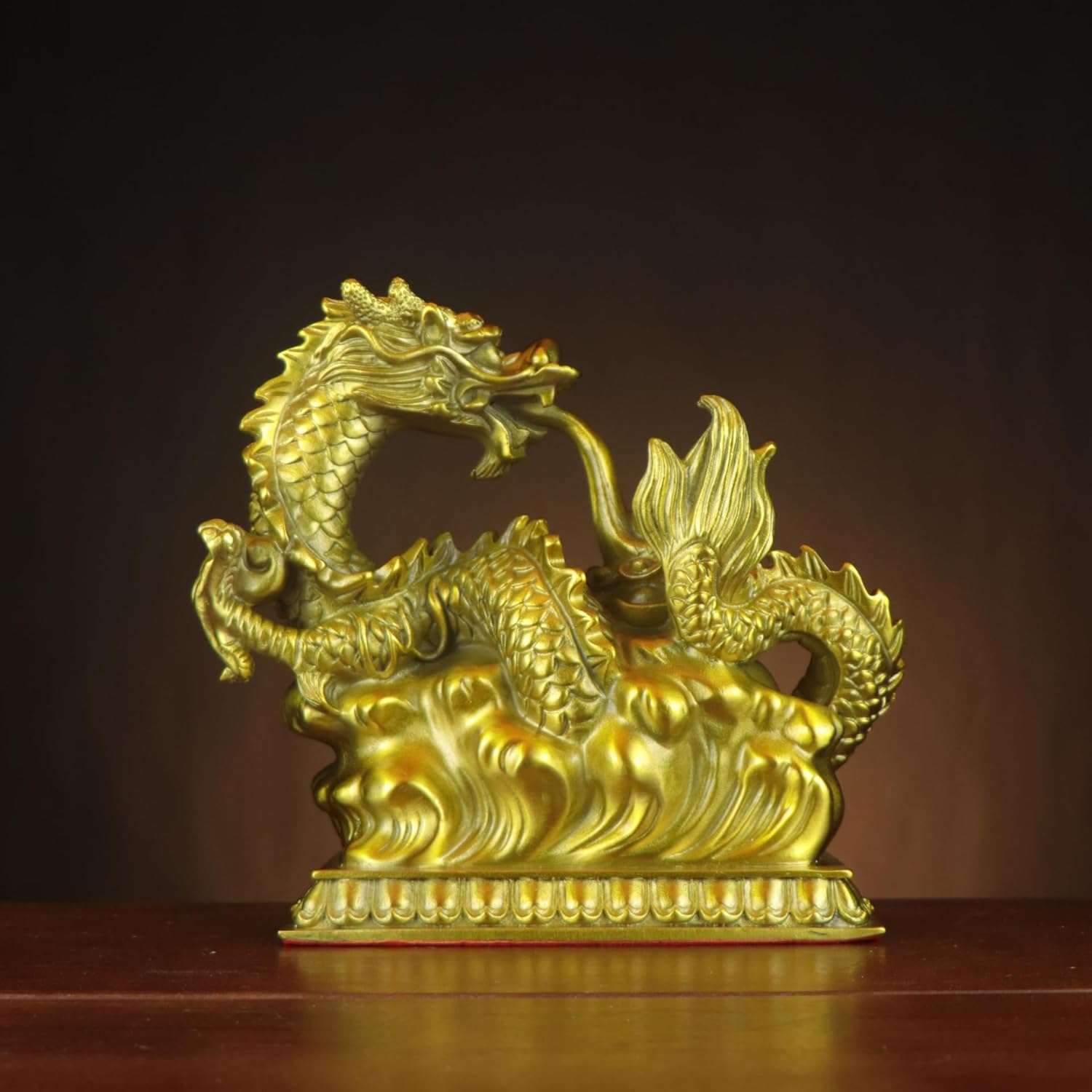 Usoway 185 x 10 x 185cm Copper Dragon Collectible Figurine