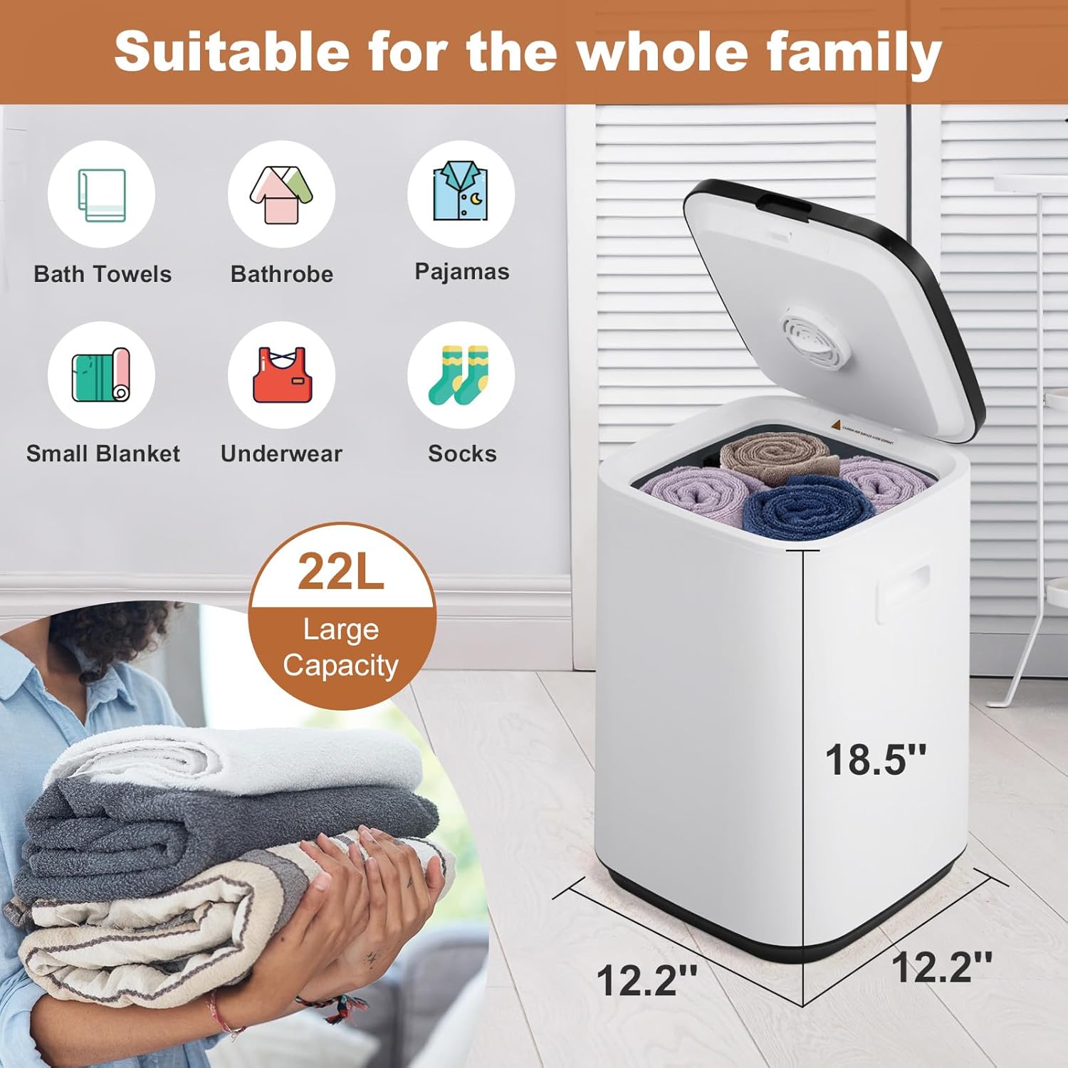 22L Electric Towel Warmer with Aromatherapy 1
