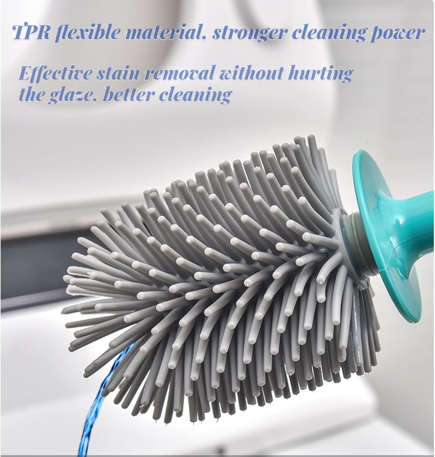 LUOWUYOU Toilet Brush and Plunger Set with Liquid Storage