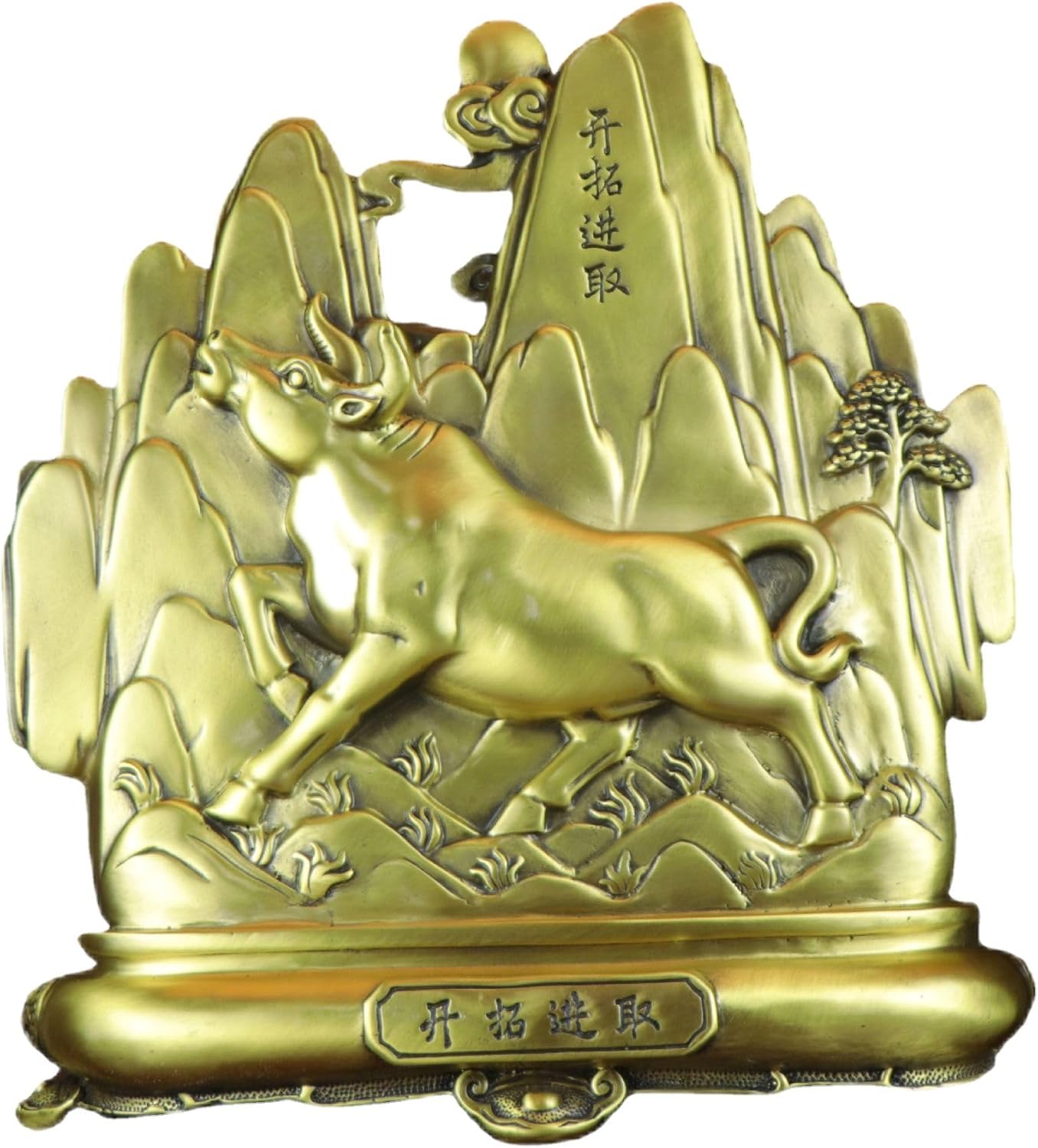 Usoway Brass Cow Decor Sculpture 46kg