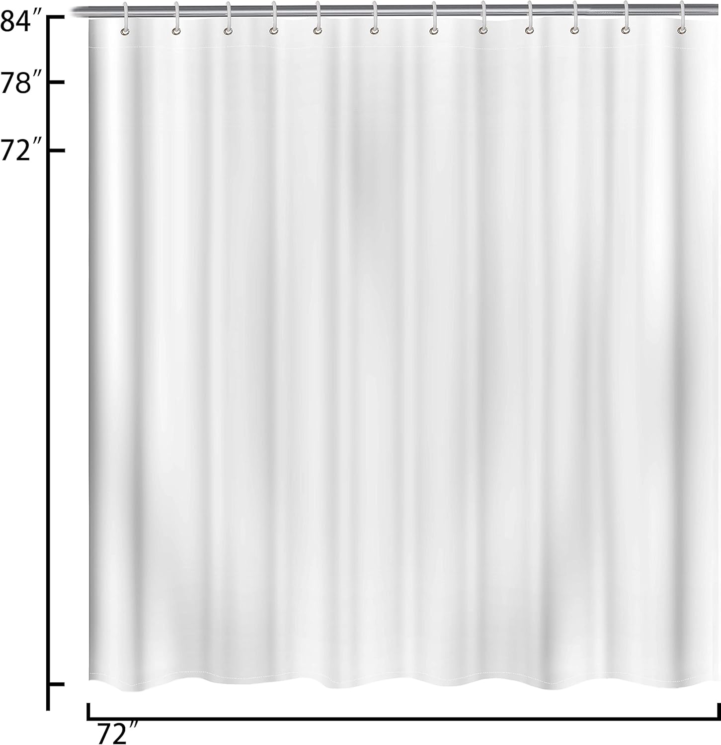 Erosebridal Nurse Shower Curtain Set with 12 Hooks