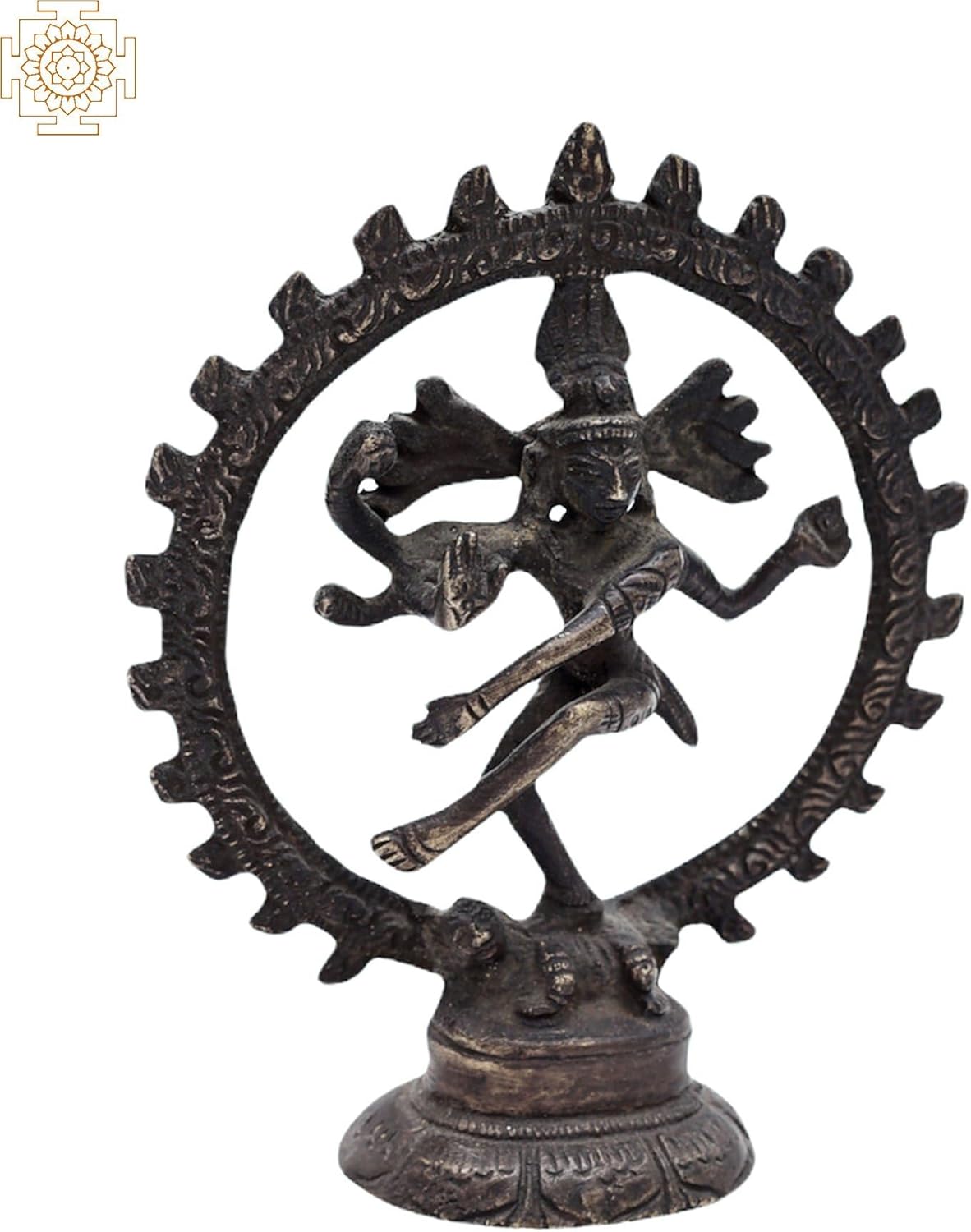 Exotic India Brass Nataraja Idol Statue 3-Inch