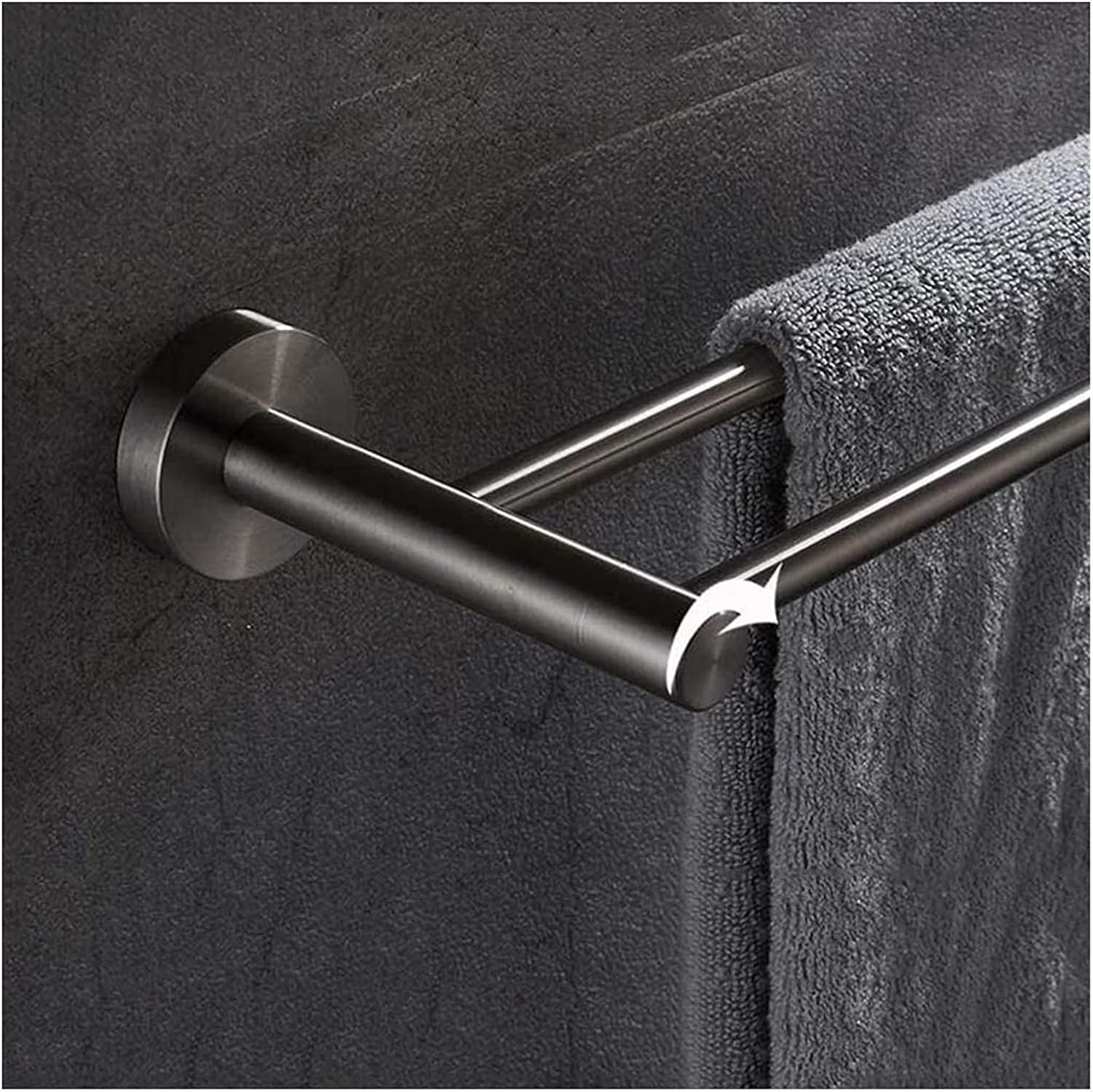 Stainless Steel Towel Rack with Storage Shelf for Bathroom