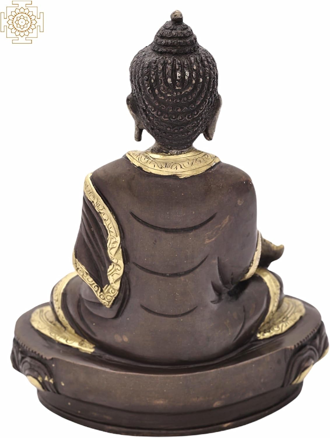8-Inch Medicine Buddha Brass Statue - Spiritual Healing Meditation Idol