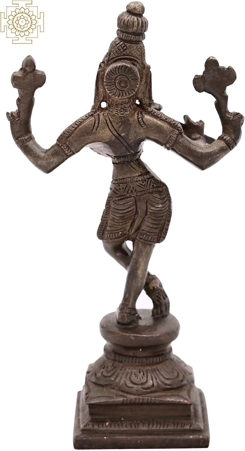 Brass Krishna Cosmic Form Statue Pooja Decoration