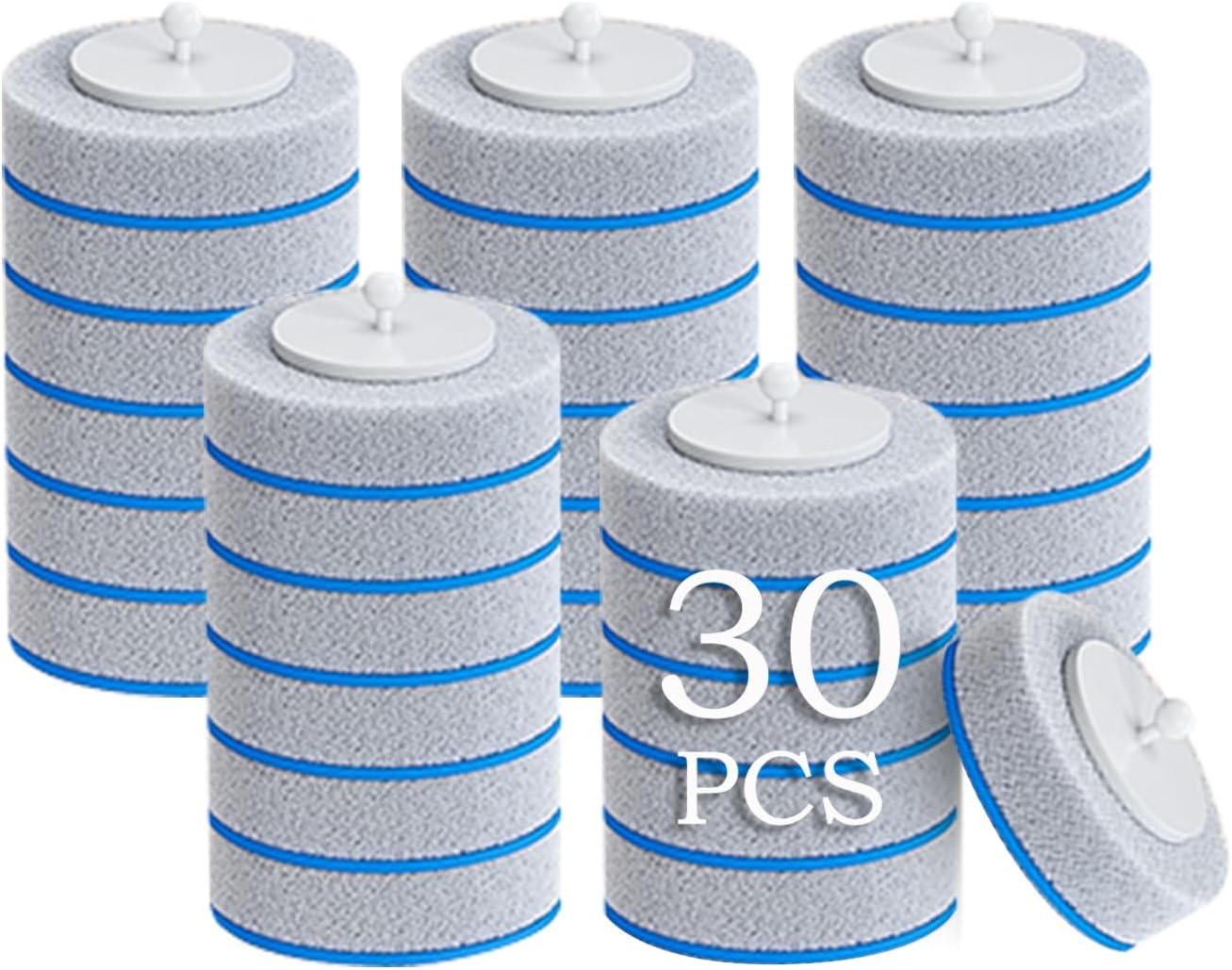 MOPALL 30 Count Toilet Brush Refills for Deep Cleaning