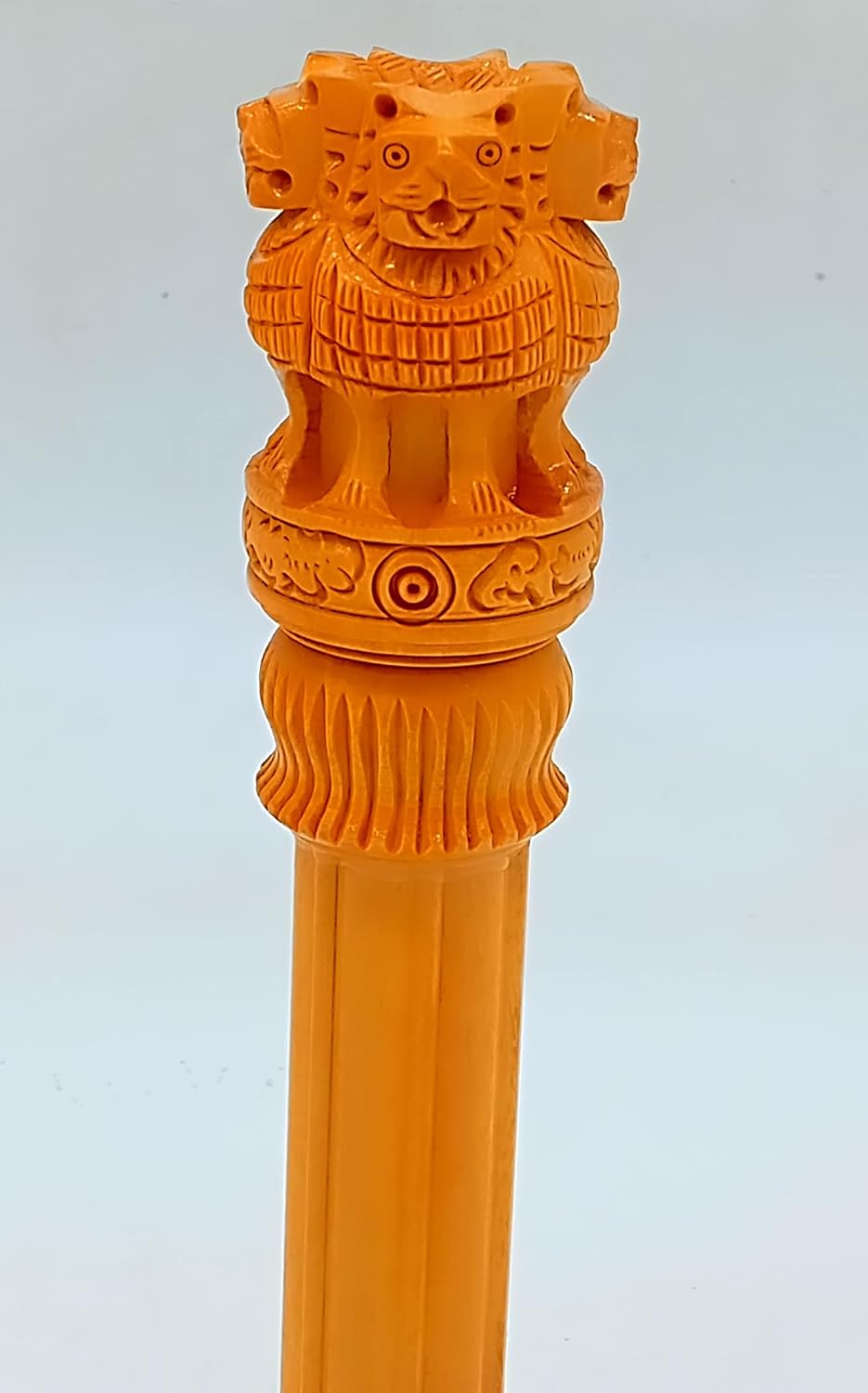 Wooden Ashoka Pillar 8 Inch Desk Table Decoration