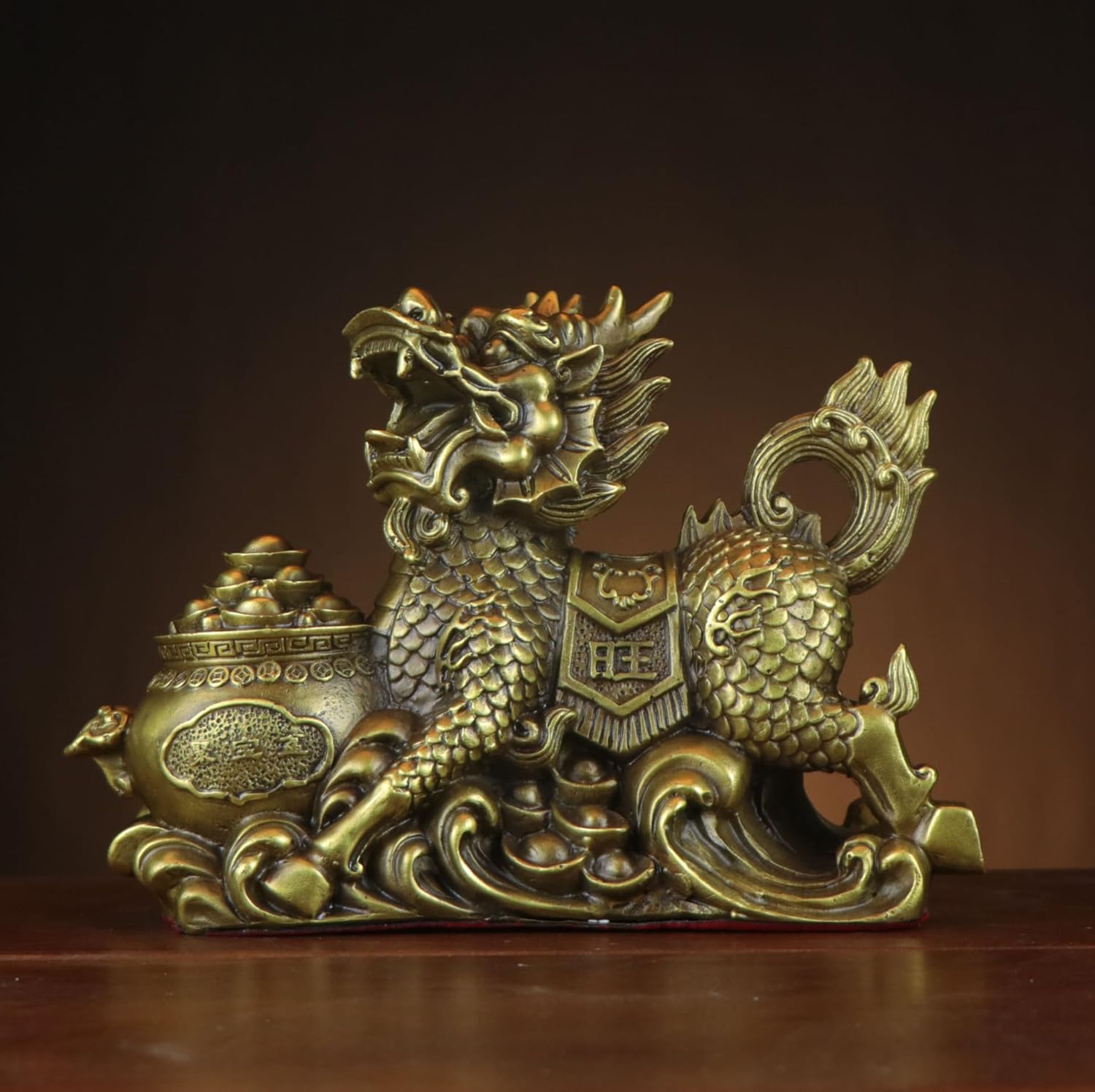 Usoway Copper Wealth God figurines Pair