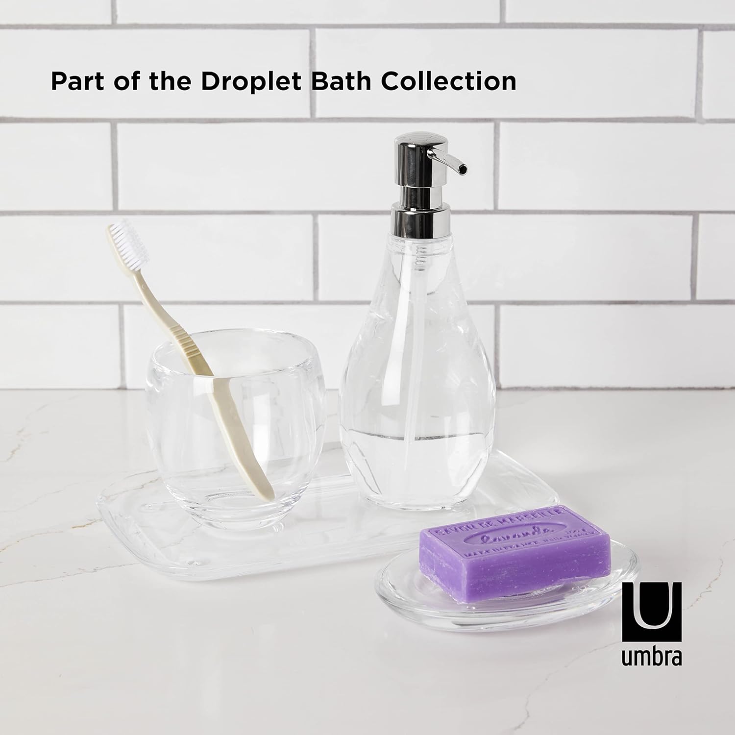 Umbra Droplet Clear Lotion Dispenser