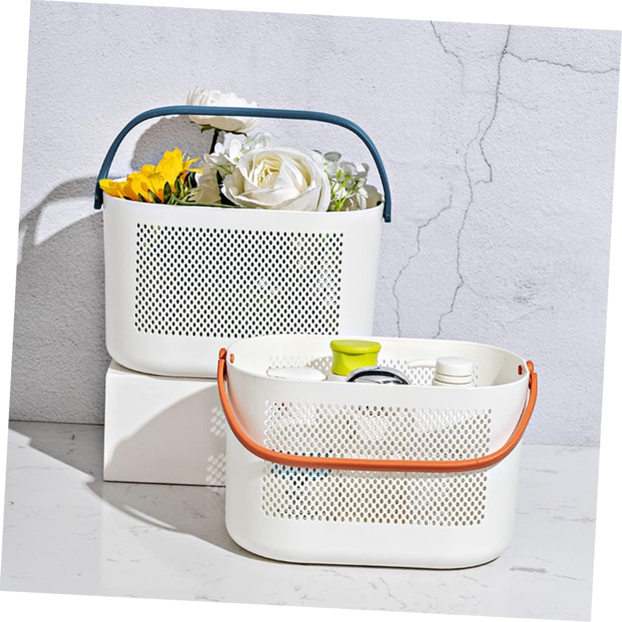 GLEAVI Portable Shower Basket with Handles 1
