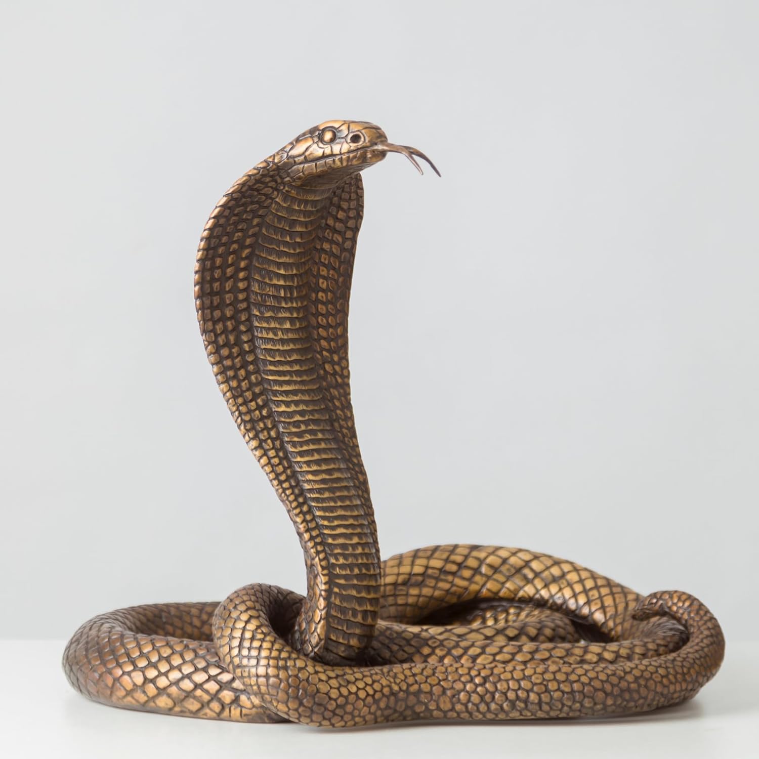 YouFine Bronze King Cobra Sculpture 134 Lifelike Statue 1