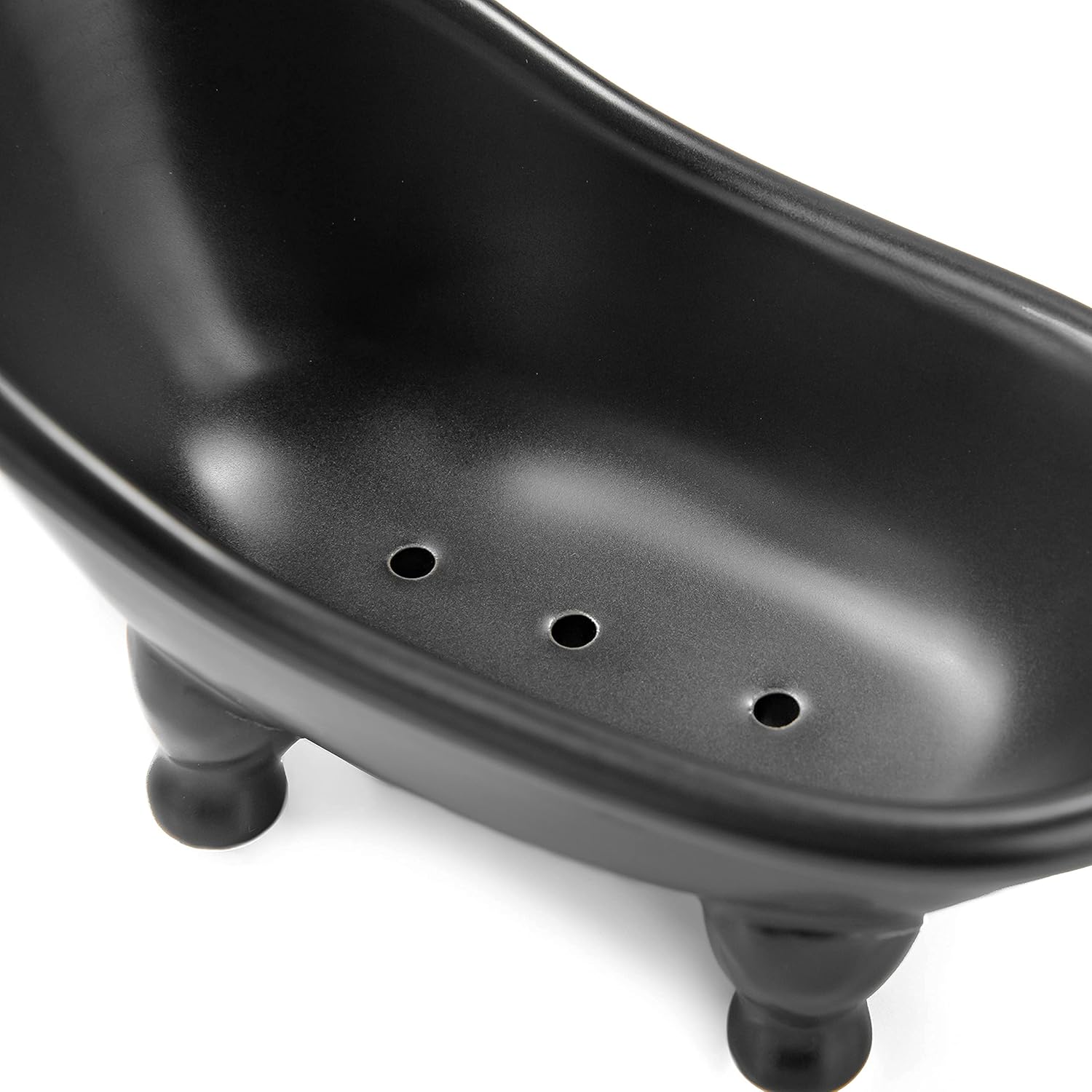 1piece 56 Inch Black Ceramic Soap Dish