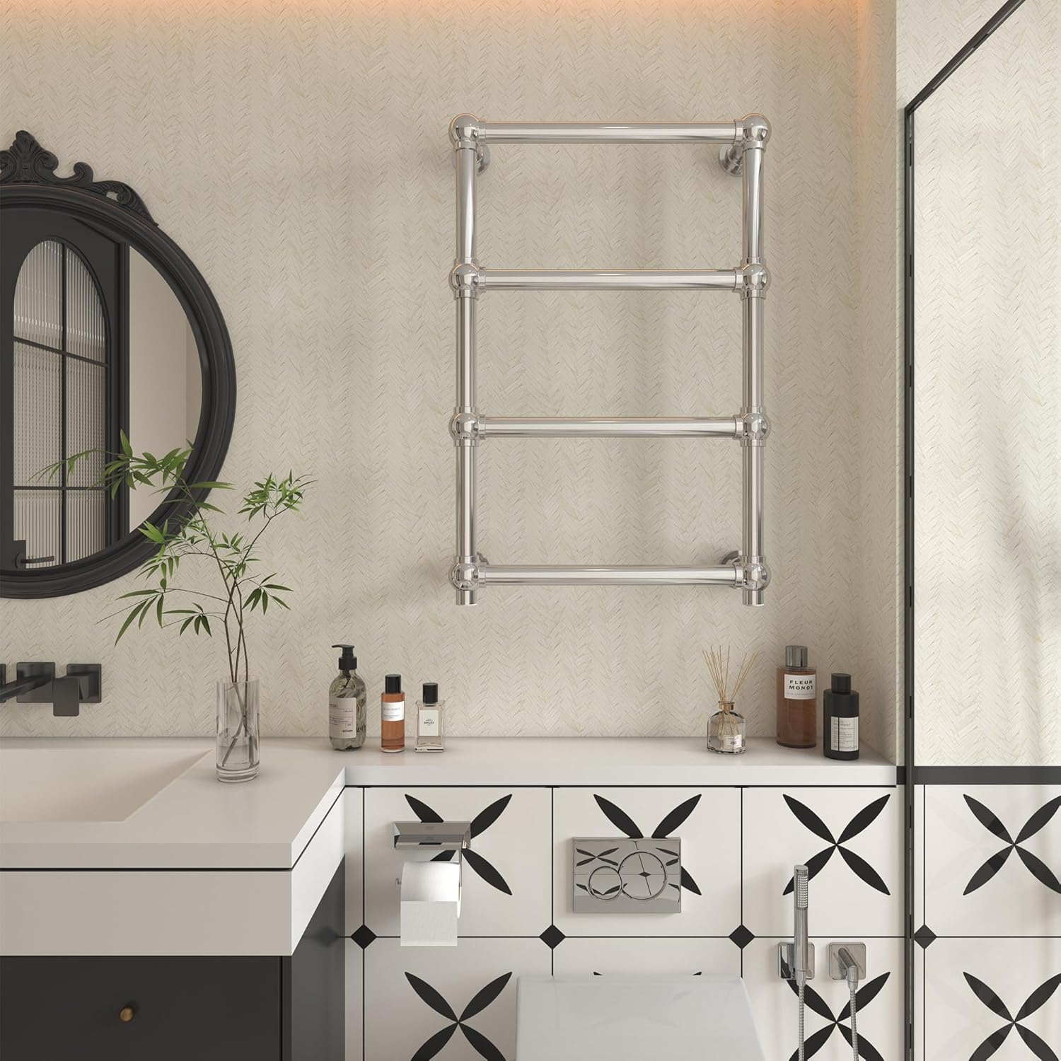 PBhusri Luxurious Polished Towel Rail Warmer