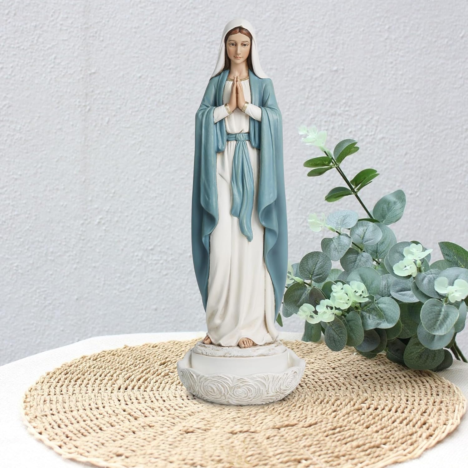 Our Lady of Grace 11 Inch Statue Rosary Holder