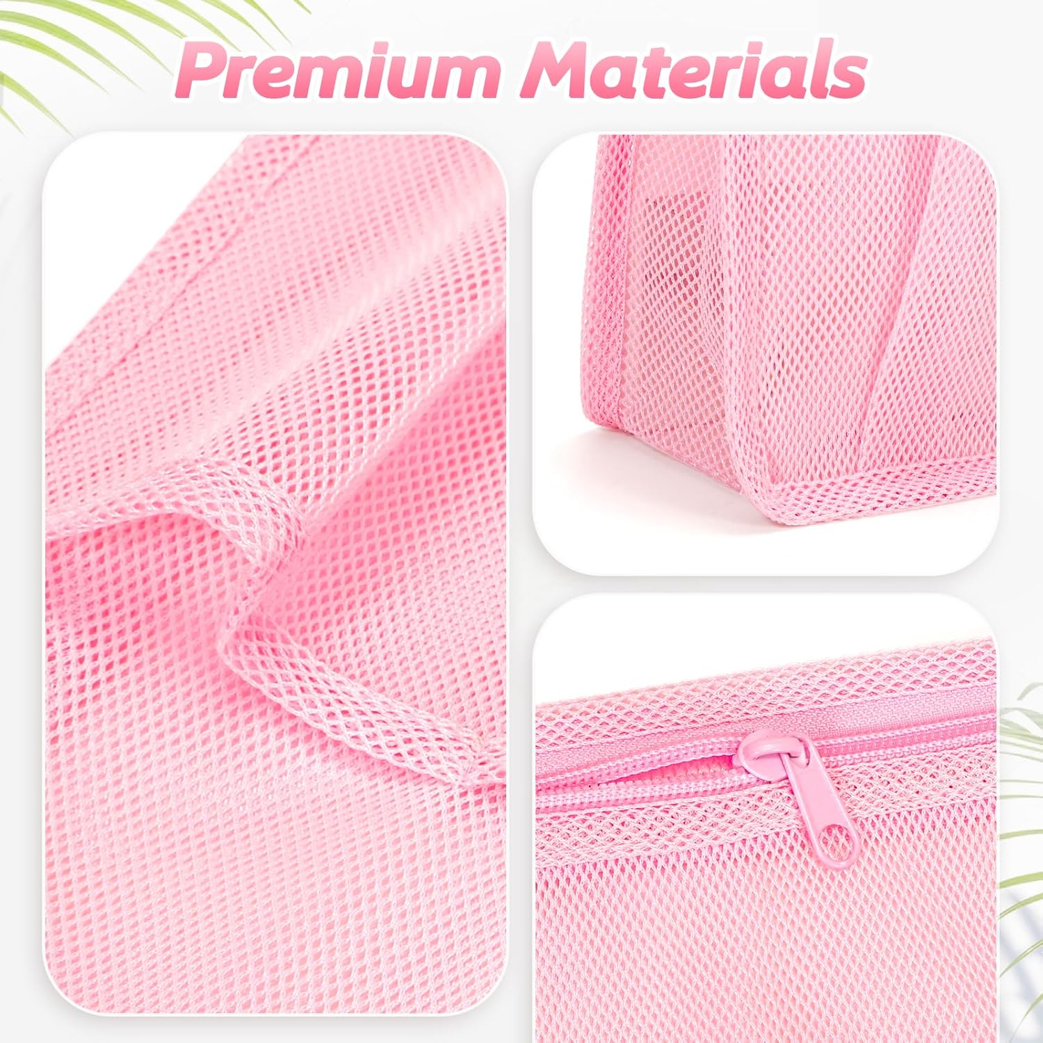 Famichan Mesh Shower Caddy Portable Pink