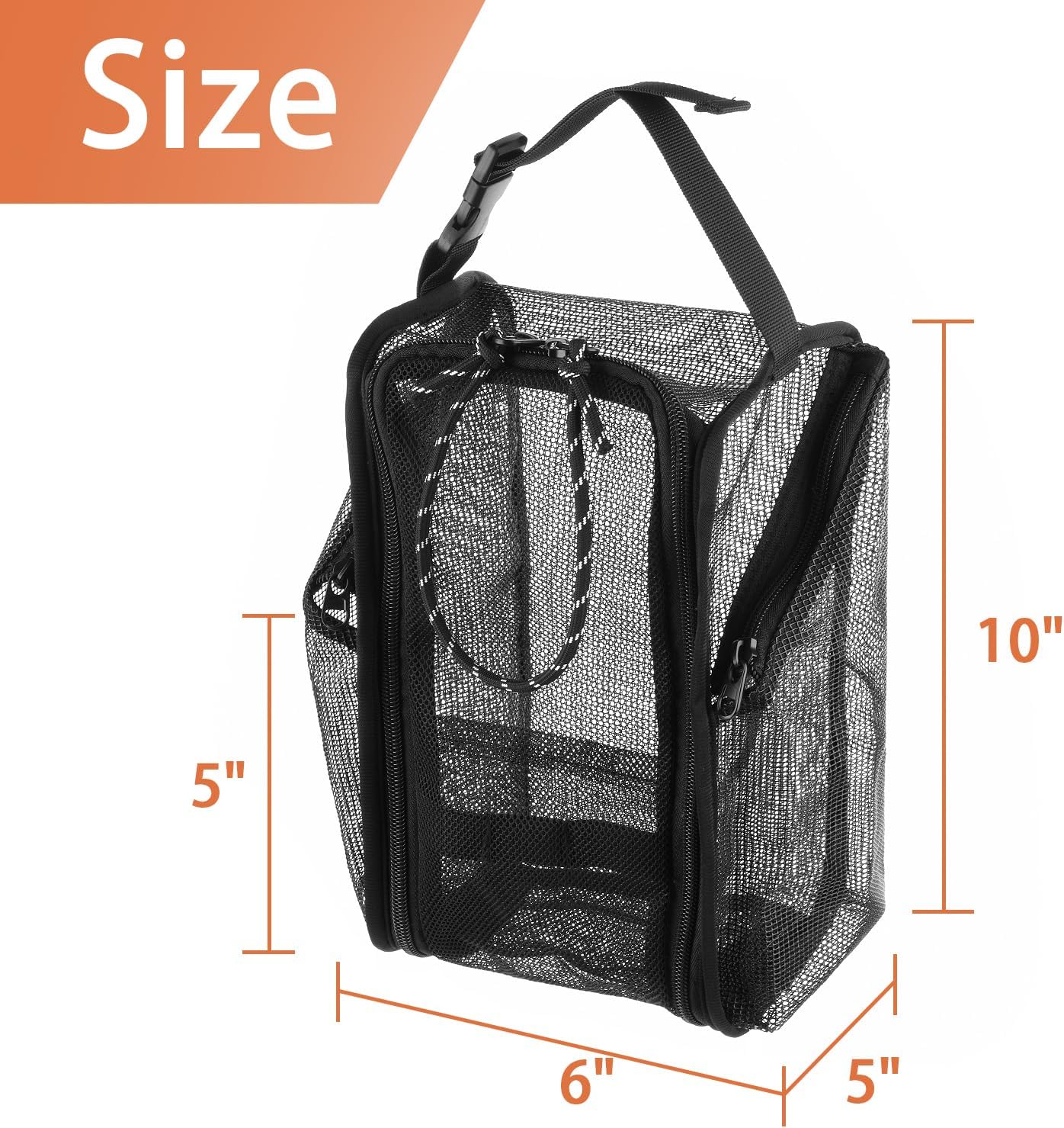 Cosmos Mesh Shower Caddy Portable Toiletry Bag