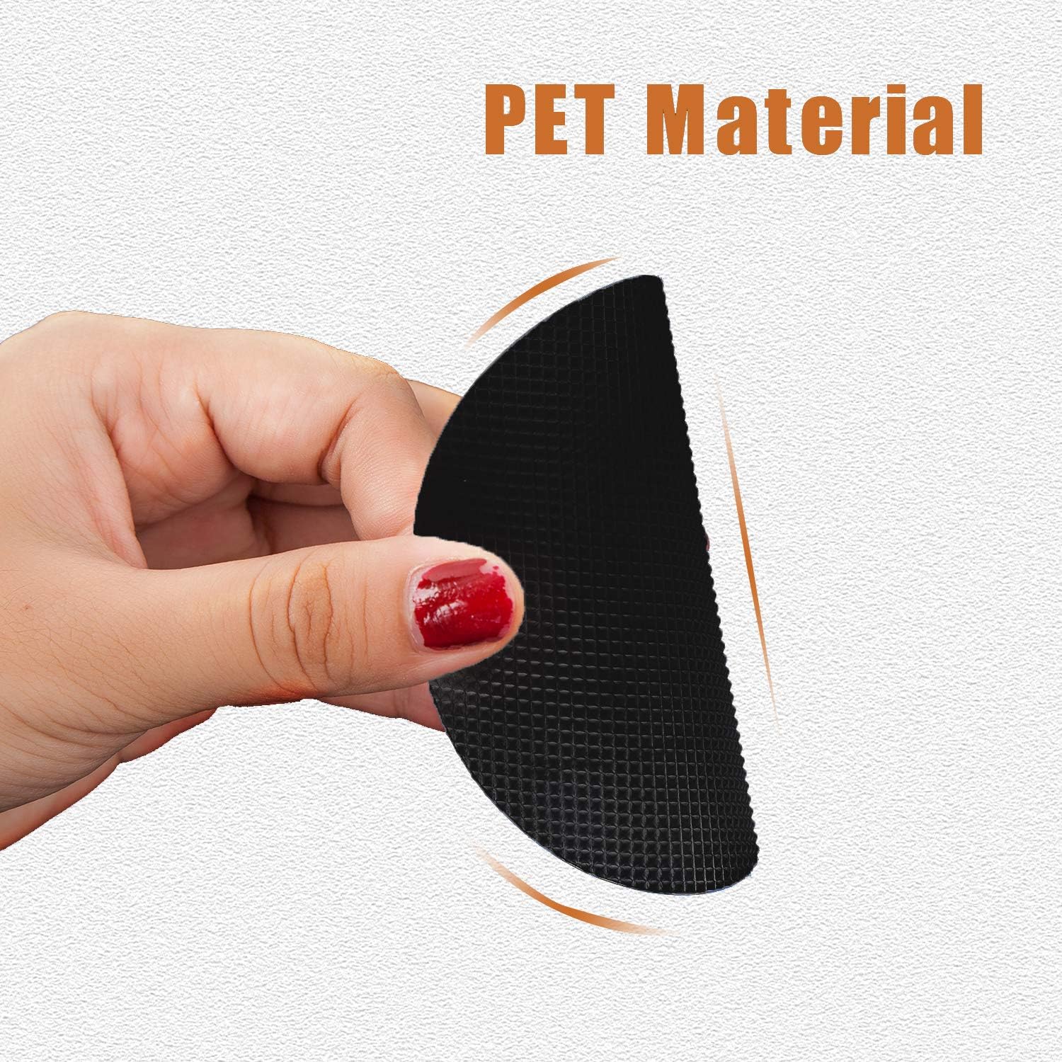 Non-Slip Bathtub Stickers with Silicone Scraper 24pcs Black