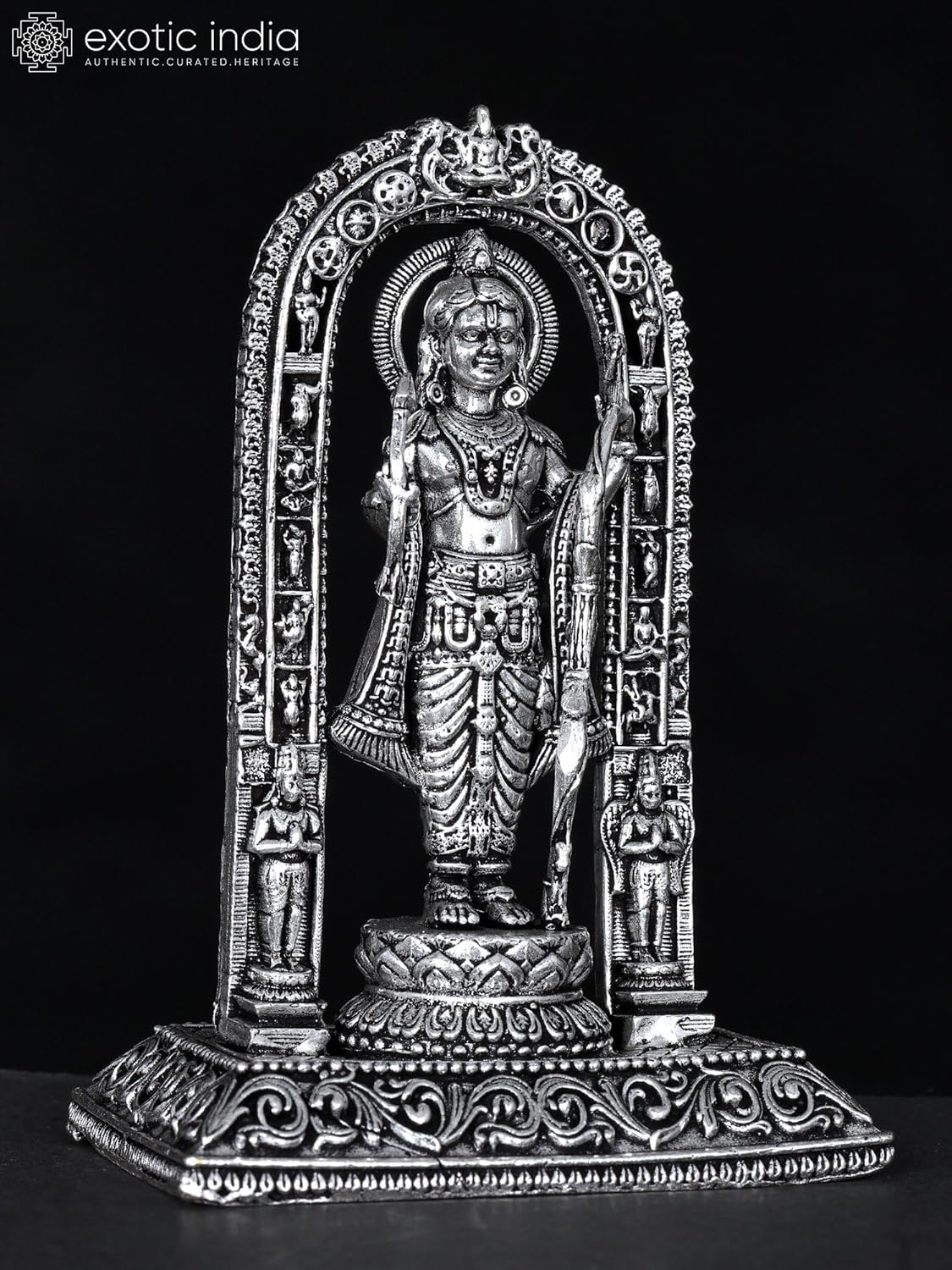 Exotic India Shri Ram Lalla Brass Statue