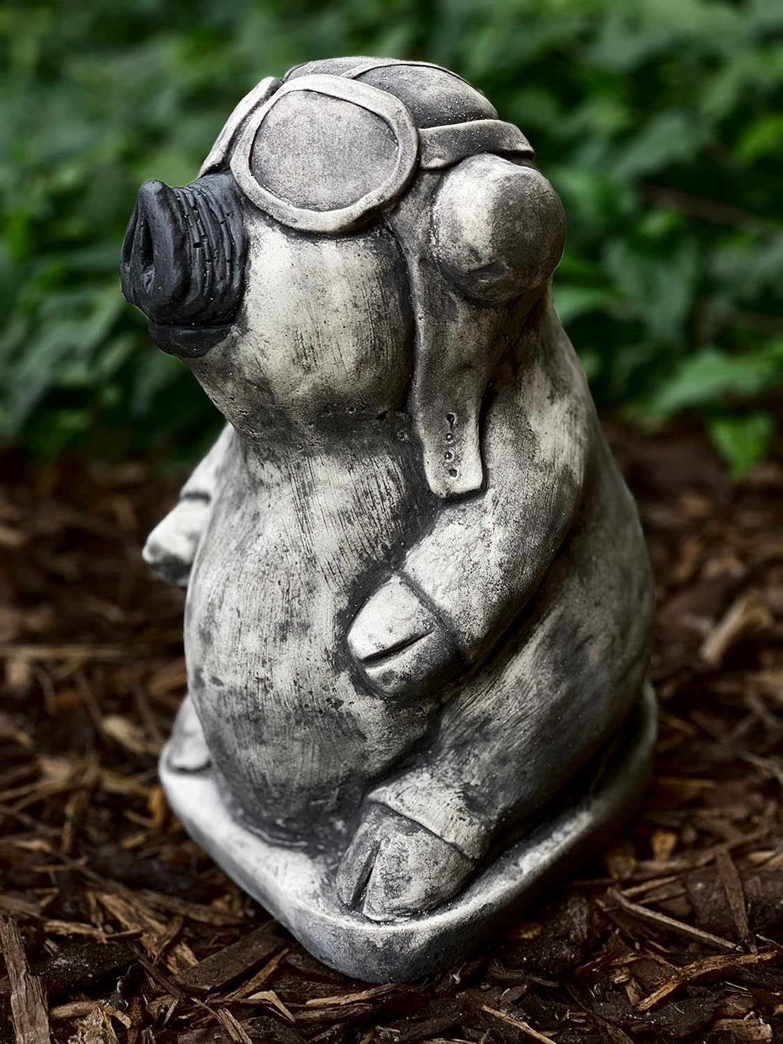 OLOMA Concrete Pig Outdoor Garden Sculpture