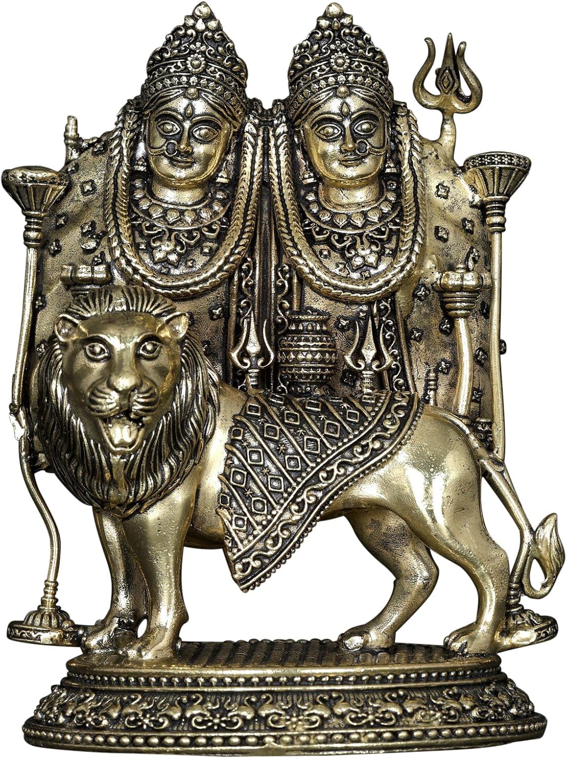 Small Superfine Maa Chamunda Devi Brass Statue for Puja
