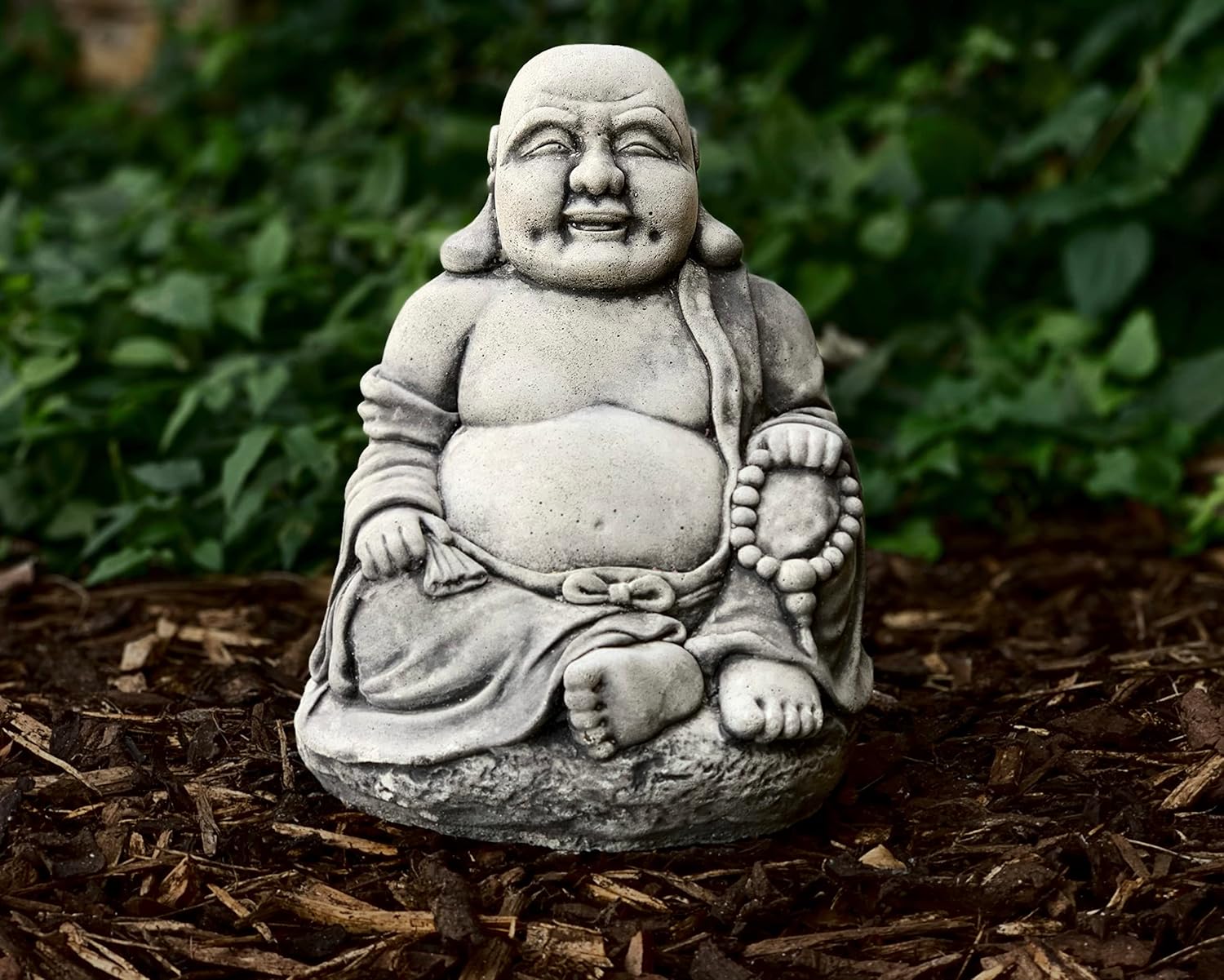 OLOMA Buddha Statue Concrete Meditating Decor Figurine