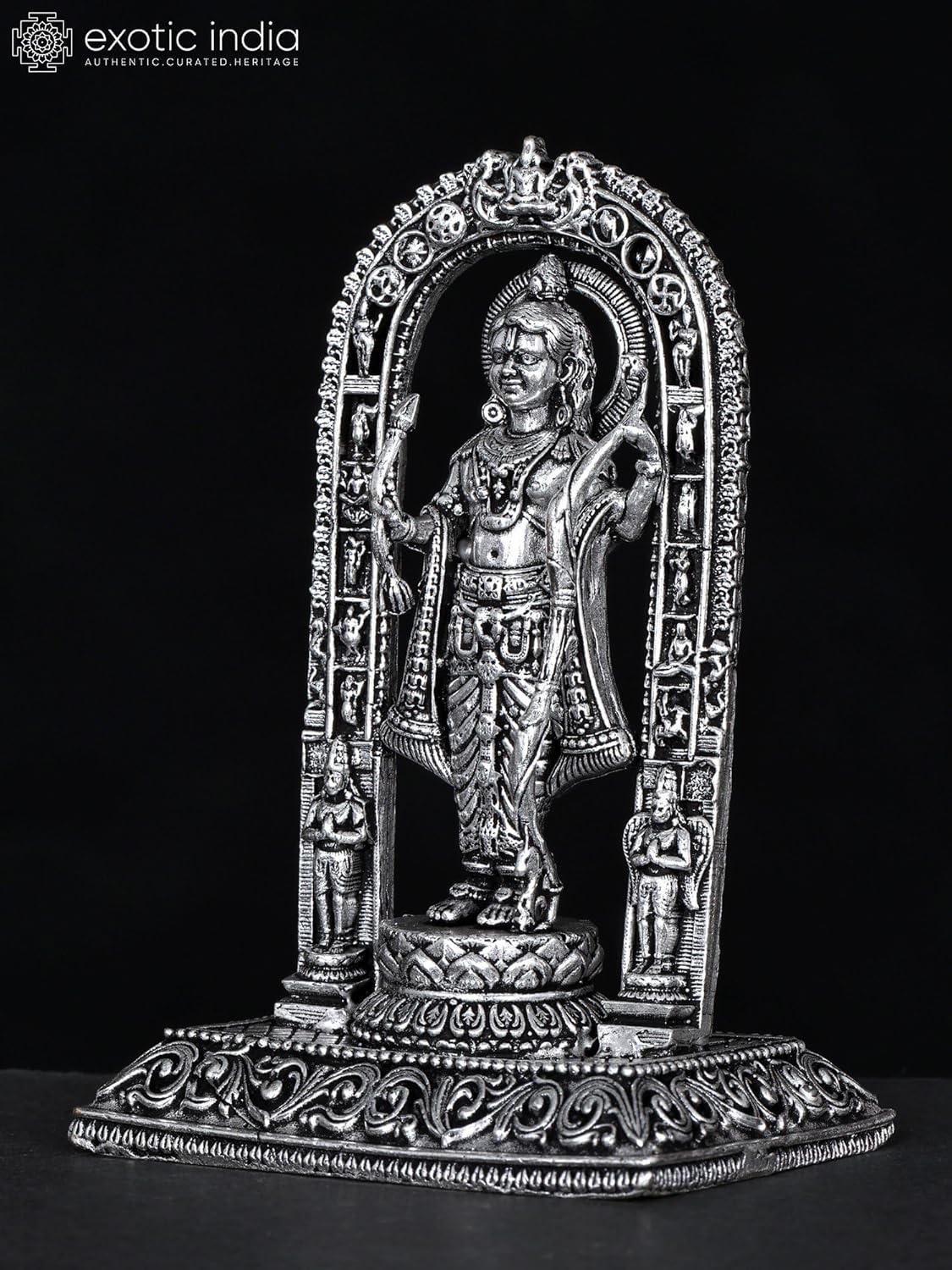 Exotic India Shri Ram Lalla Brass Statue