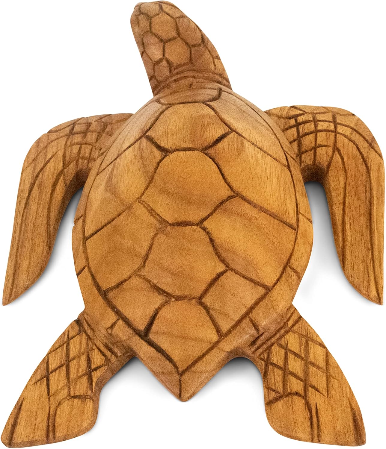 Hand Carved Wooden Tortoise Statue - 95 Long Home Decor