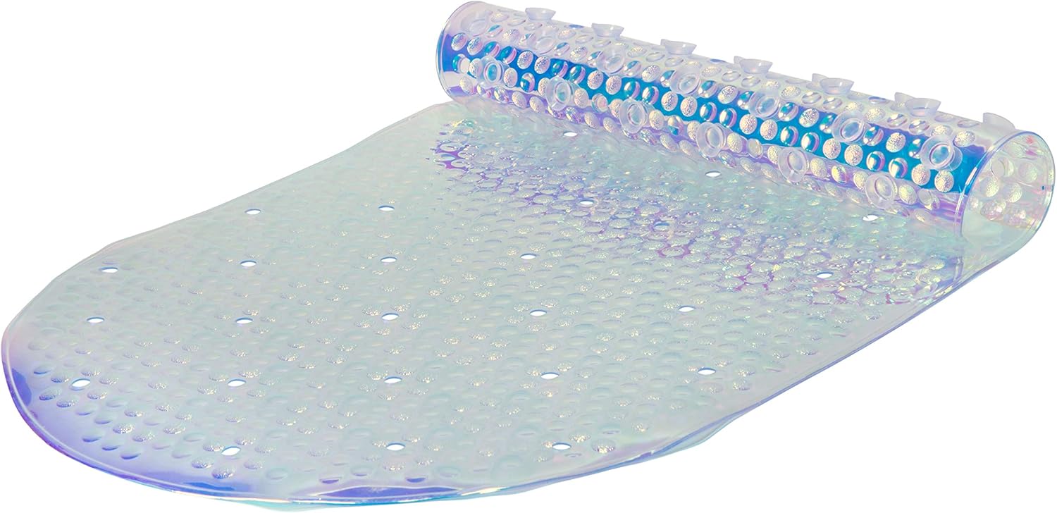 Bath Bliss Eco-Friendly Shower Mat with Suction Cup and Drain Holes