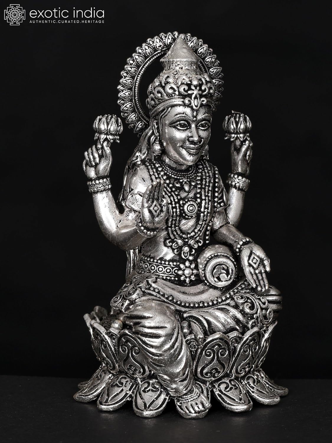 Small Superfine Goddess Lakshmi Statue for Pooja Home Temple