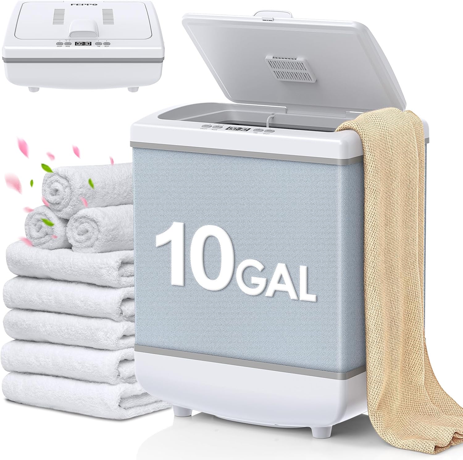 FEPPO 10 Gallon Luxury Towel Warmer with 2-in-1 Heating