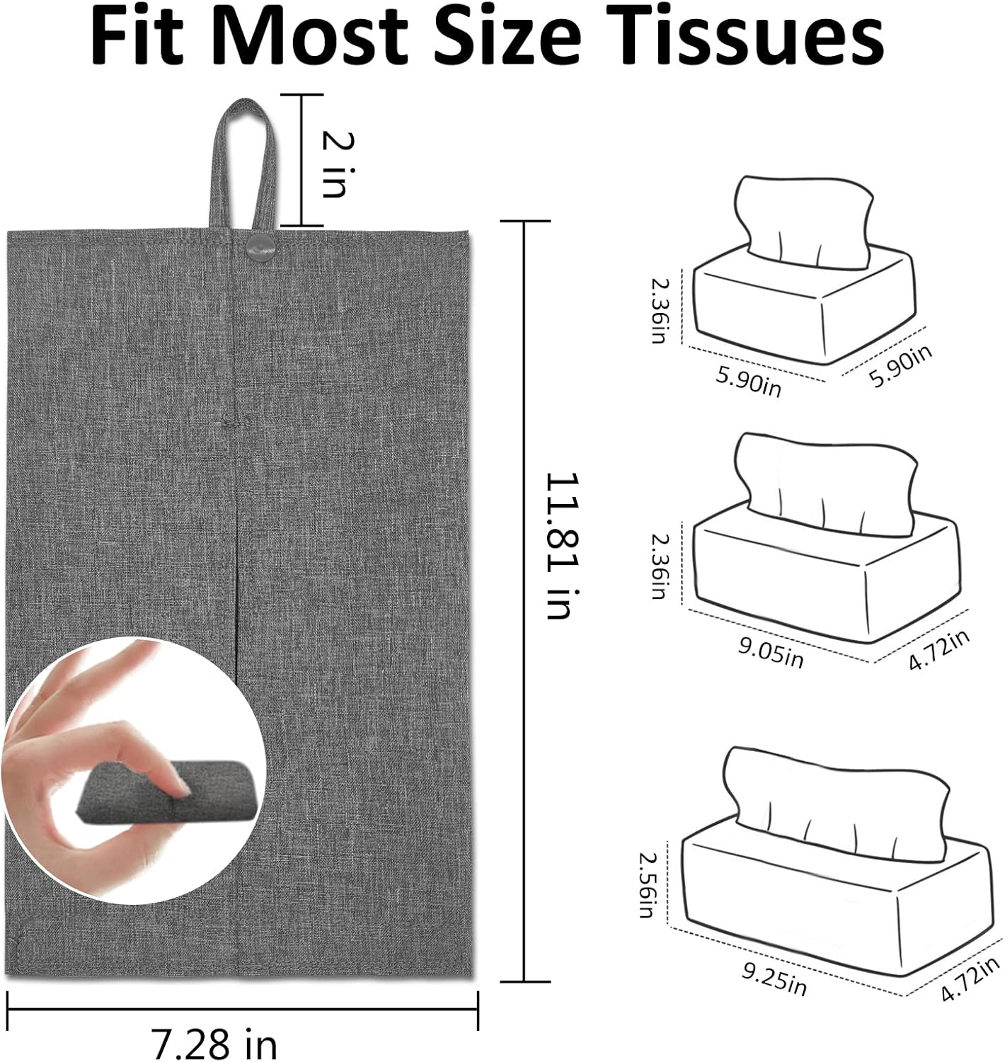 kakaforsa Reusable Tissue Holder Gray 1