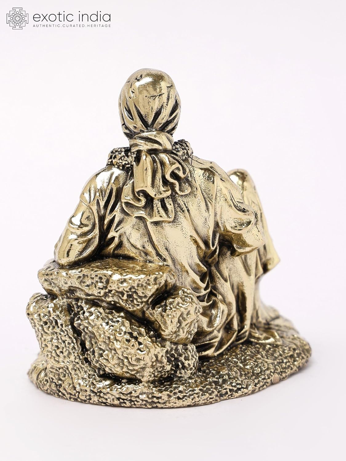 Small Sai Baba Brass Statue for Pooja Home Decor