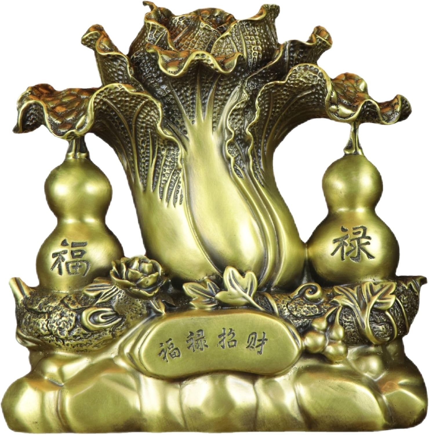 Usoway Copper Bok Choy Sculpture Home Dcor