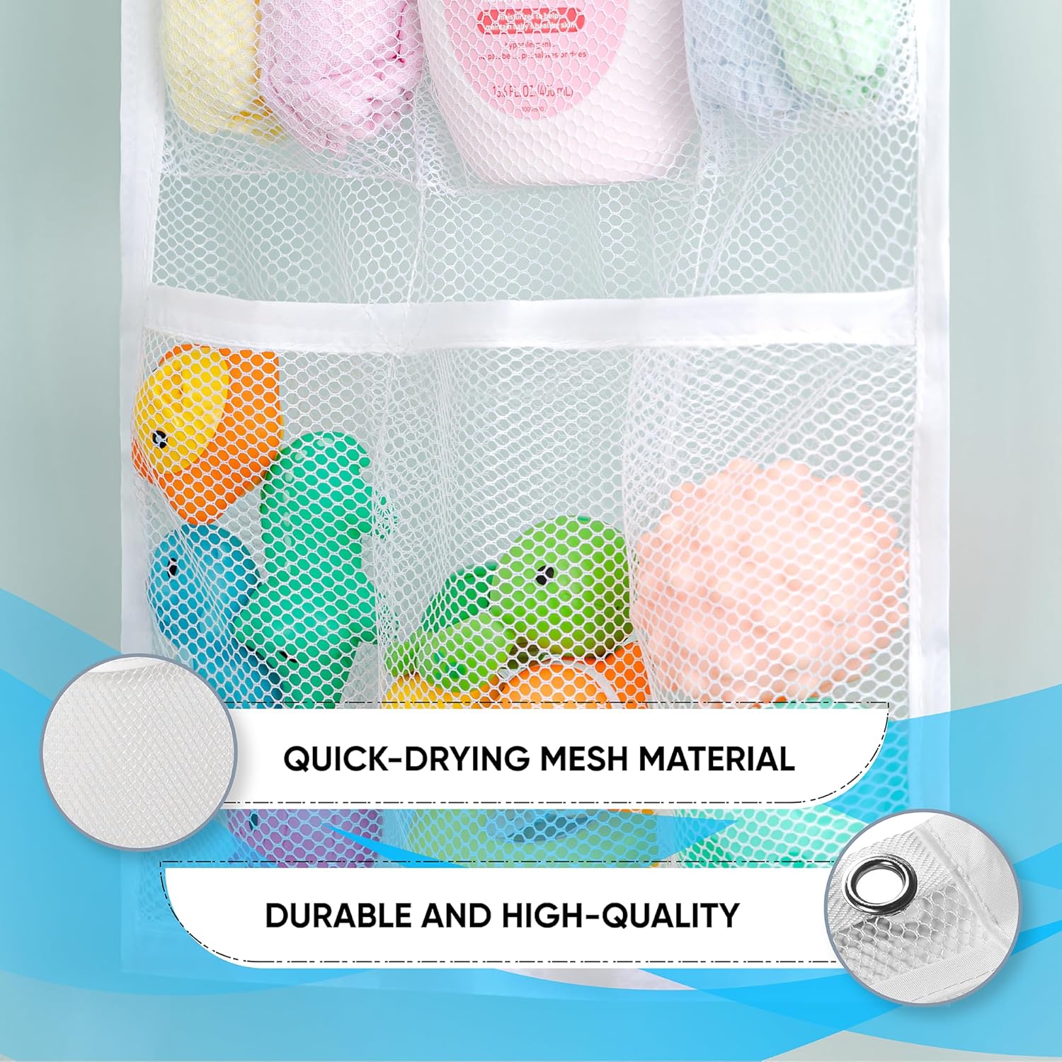 Handy Laundry 2-Pack Shower Organizer with 9 Pockets 1