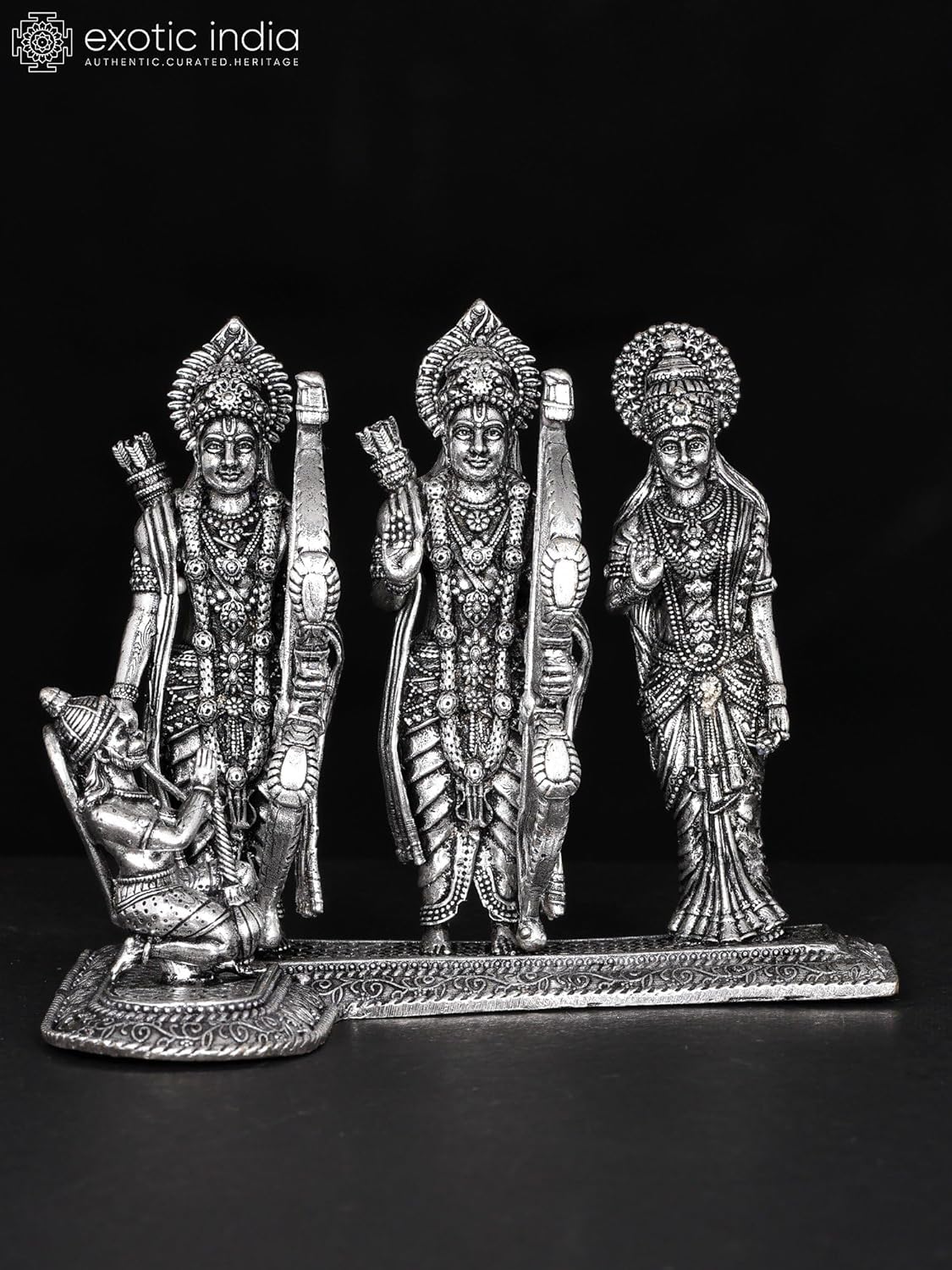 Exotic India Superfine Ram Darbar Brass Statue 1