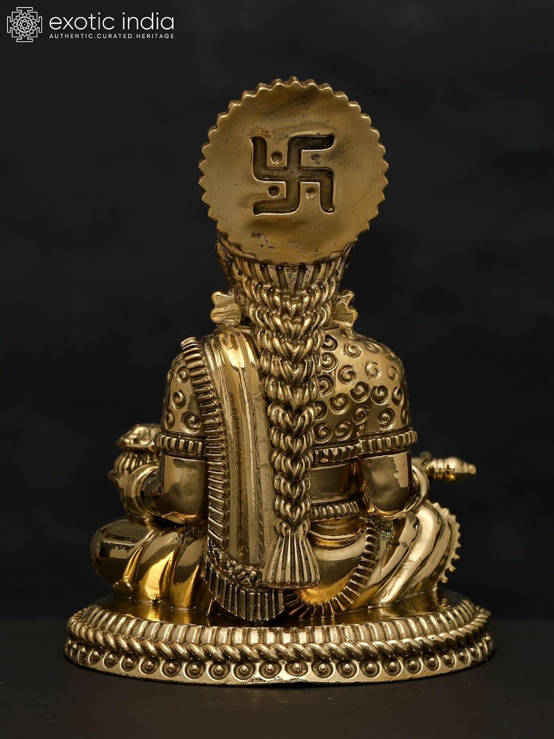 Exotic India Small Superfine Annapurna Brass Statue