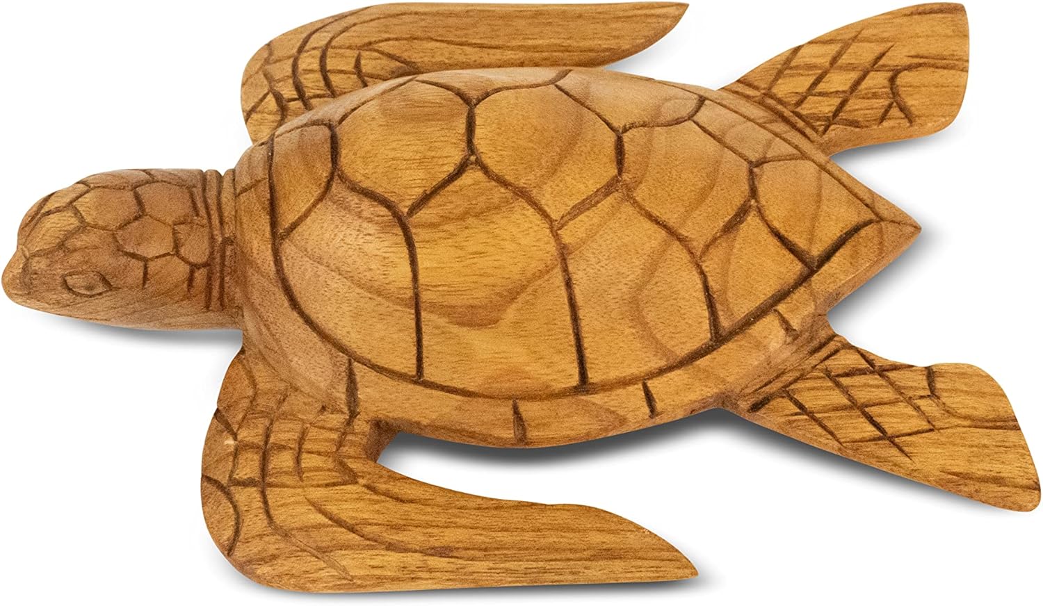Hand Carved Wooden Tortoise Statue - 95 Long Home Decor