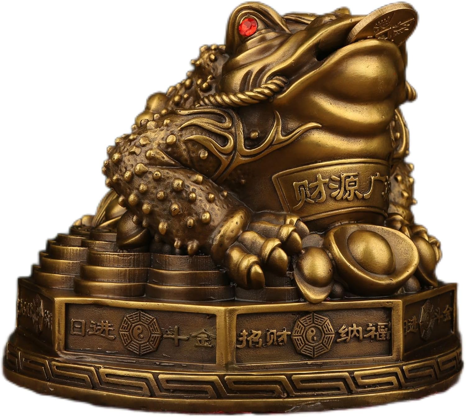 Usoway Pure Brass Golden Toad Sculpture